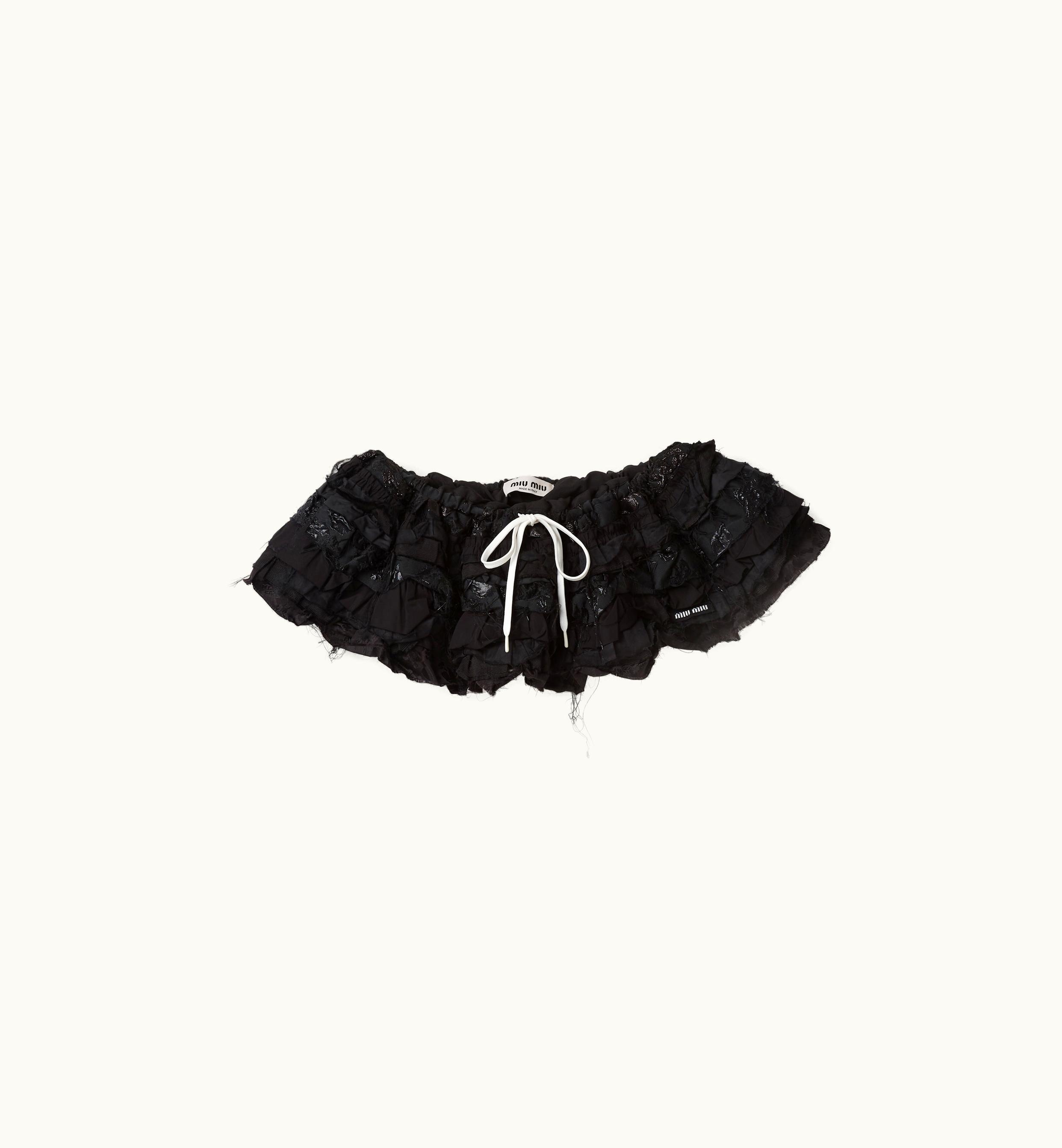 Miu Miu Miu Miu Cloquet Miniskirt Black