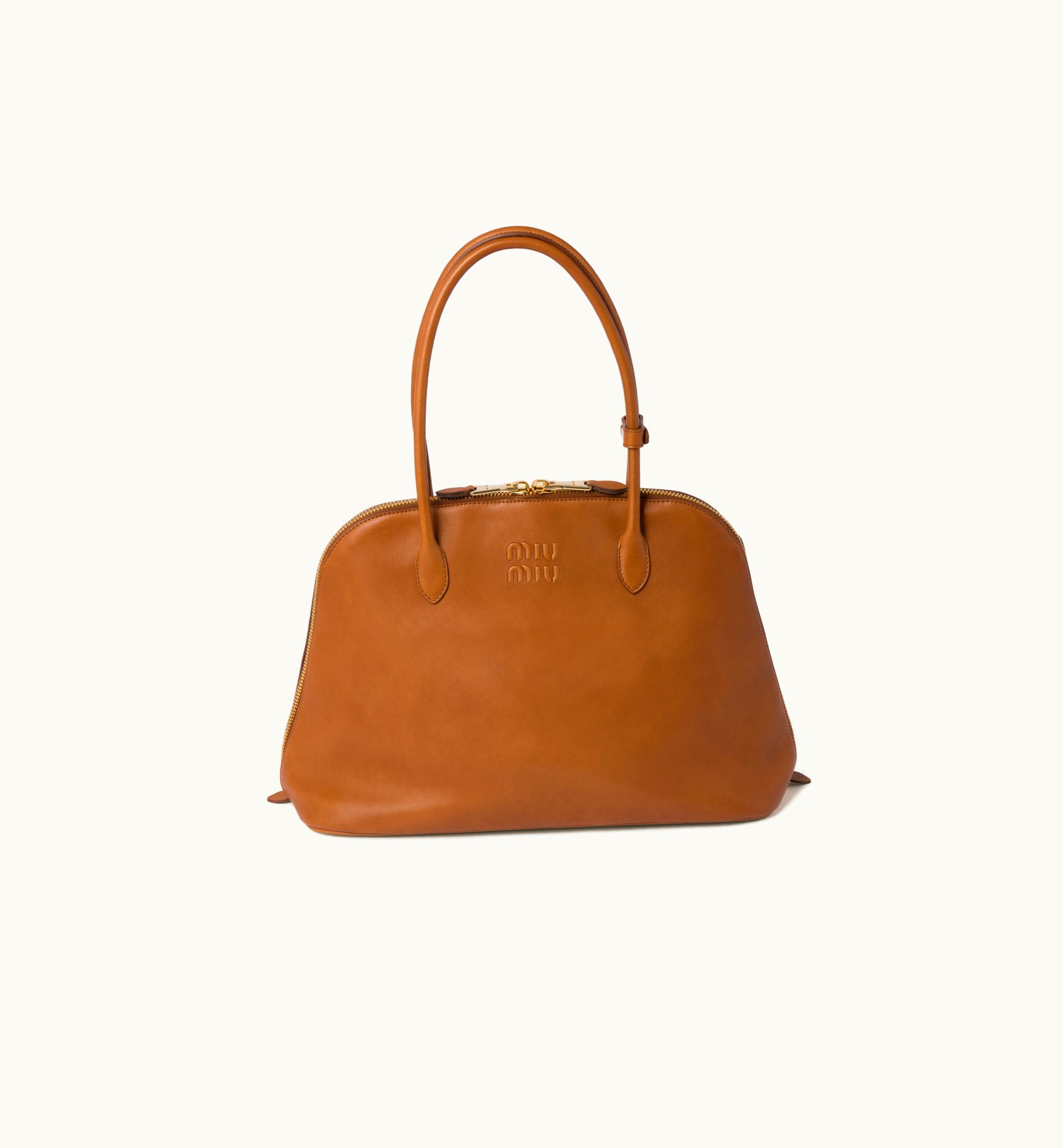 Miu Miu Miu Miu Leather Bag Cognac