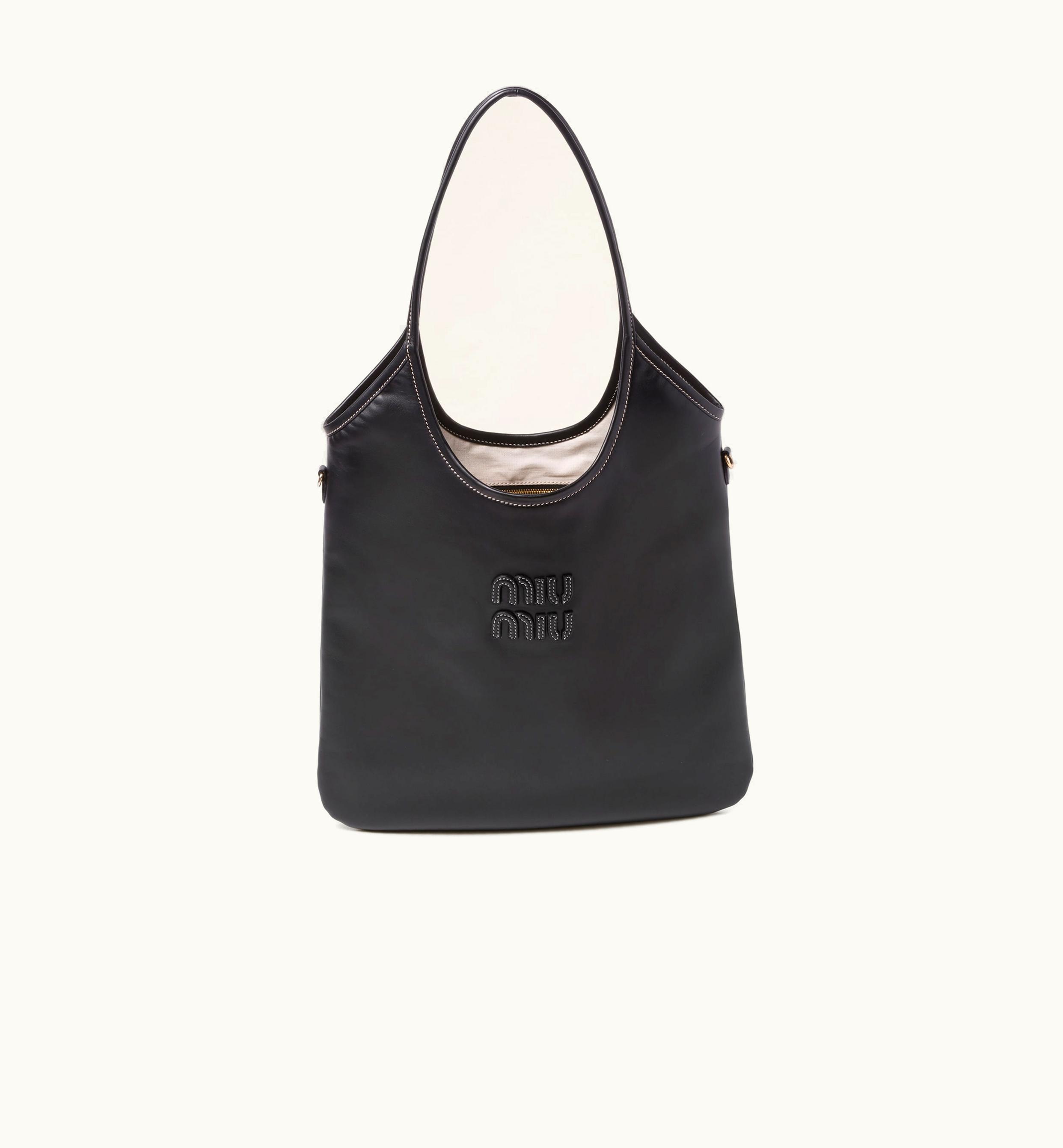 Miu Miu Miu Miu Ivy Leather Bag Black