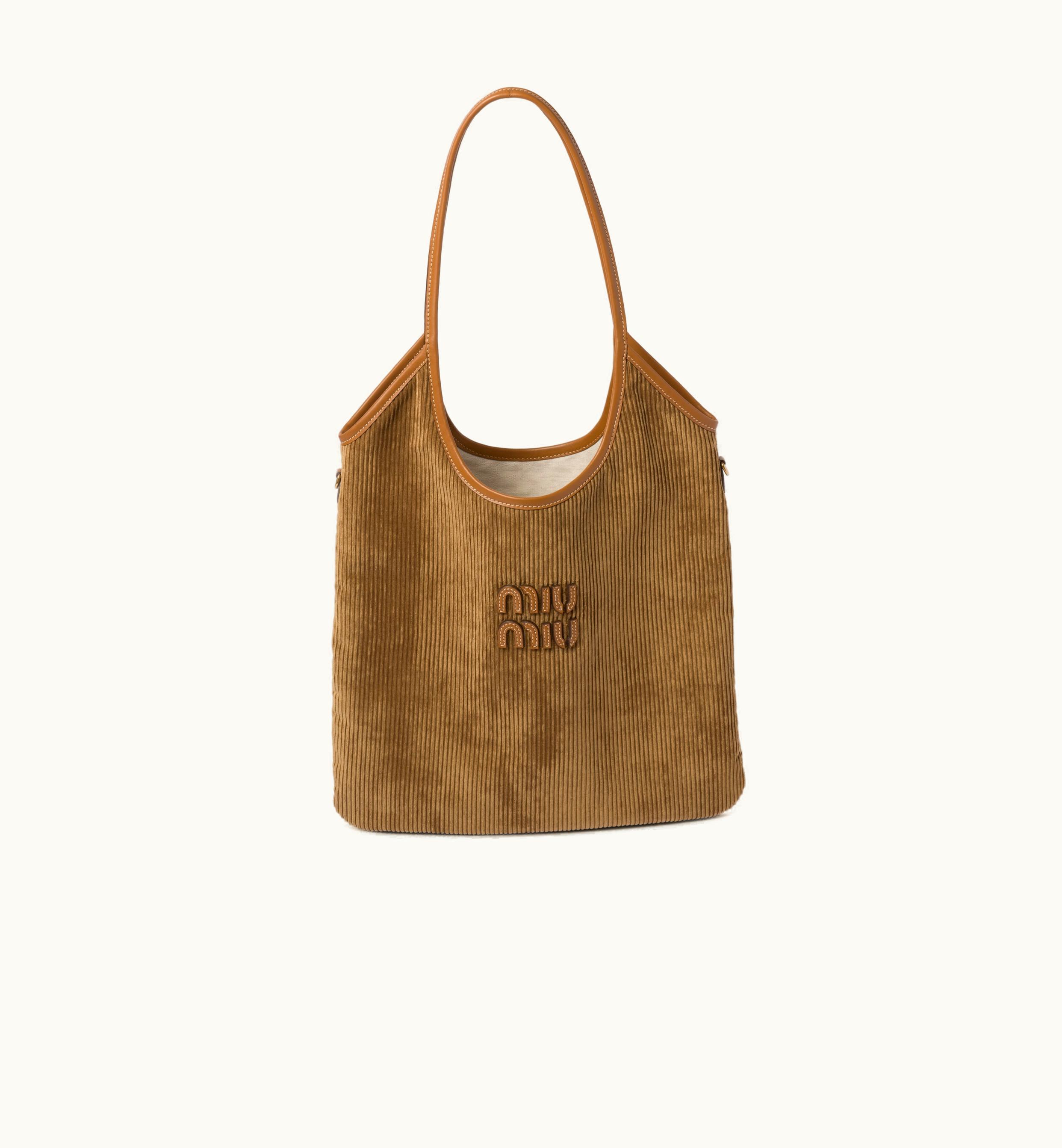 Miu Miu Miu Miu Ivy Corduroy Bag Cinnamon