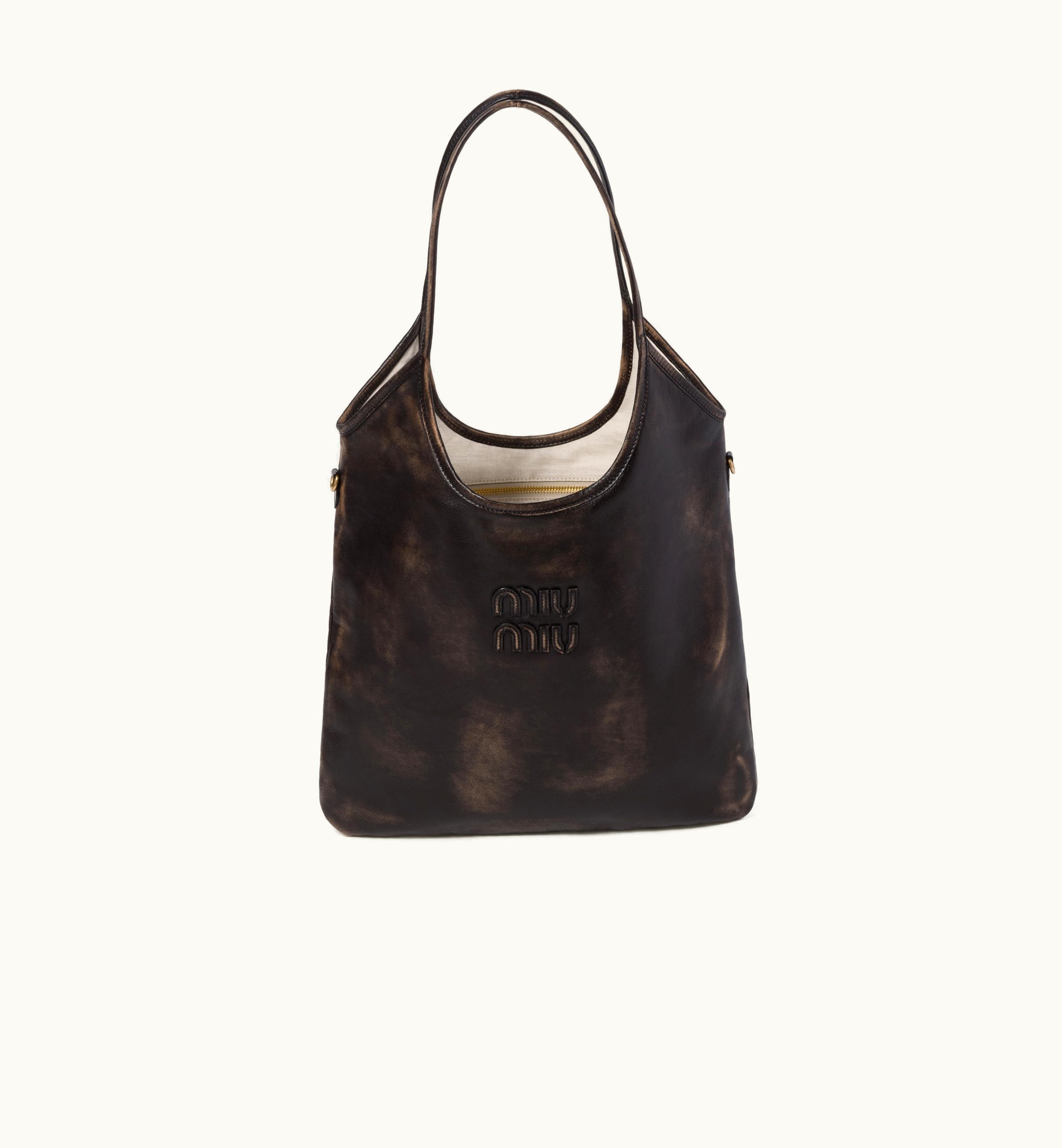 Miu Miu Miu Miu Ivy Leather Bag Sand / Coffee