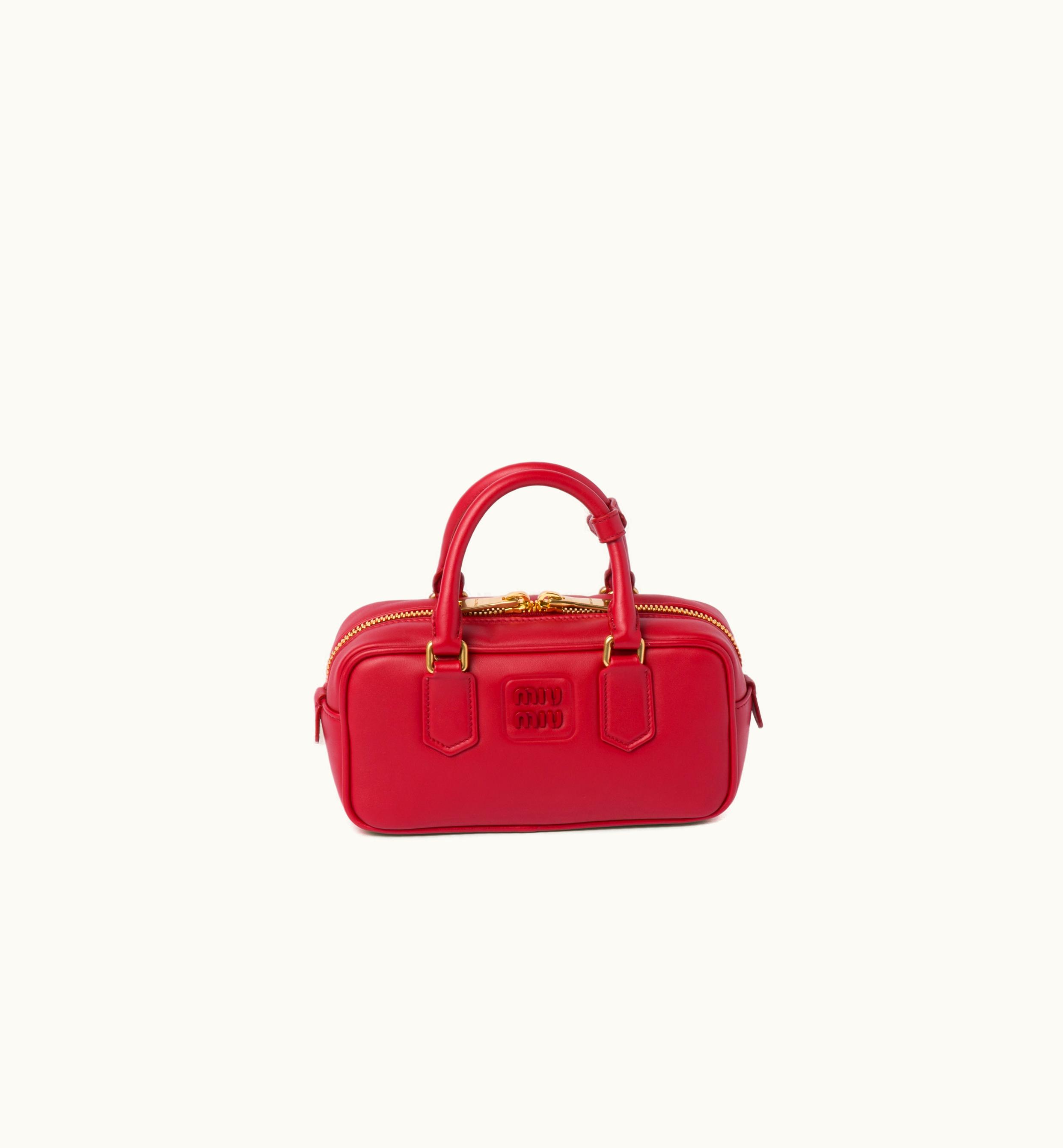 Miu Miu Miu Miu Arcadie Leather Bag Red