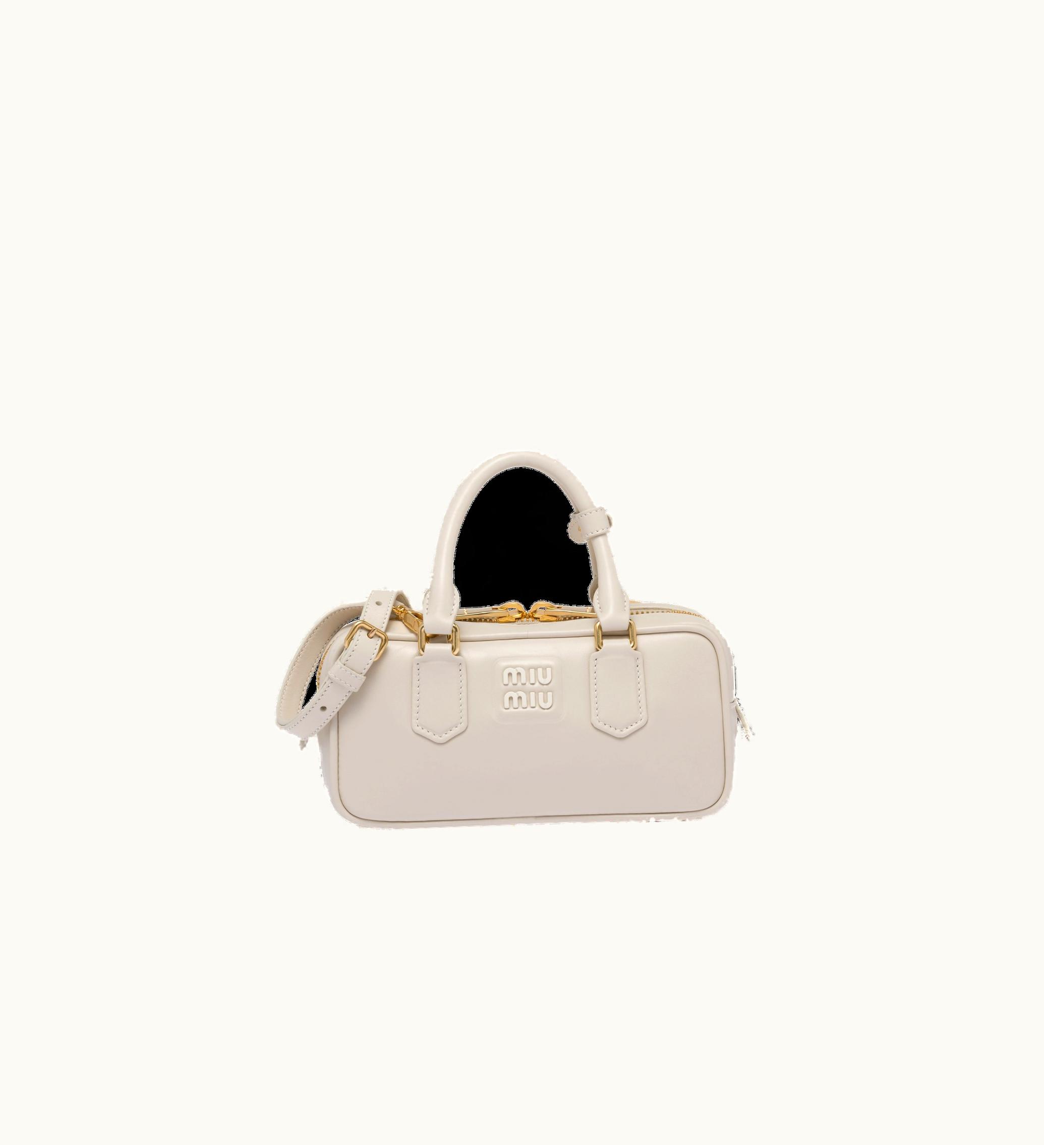 Miu Miu Miu Miu Arcadie Leather Bag Chalk White