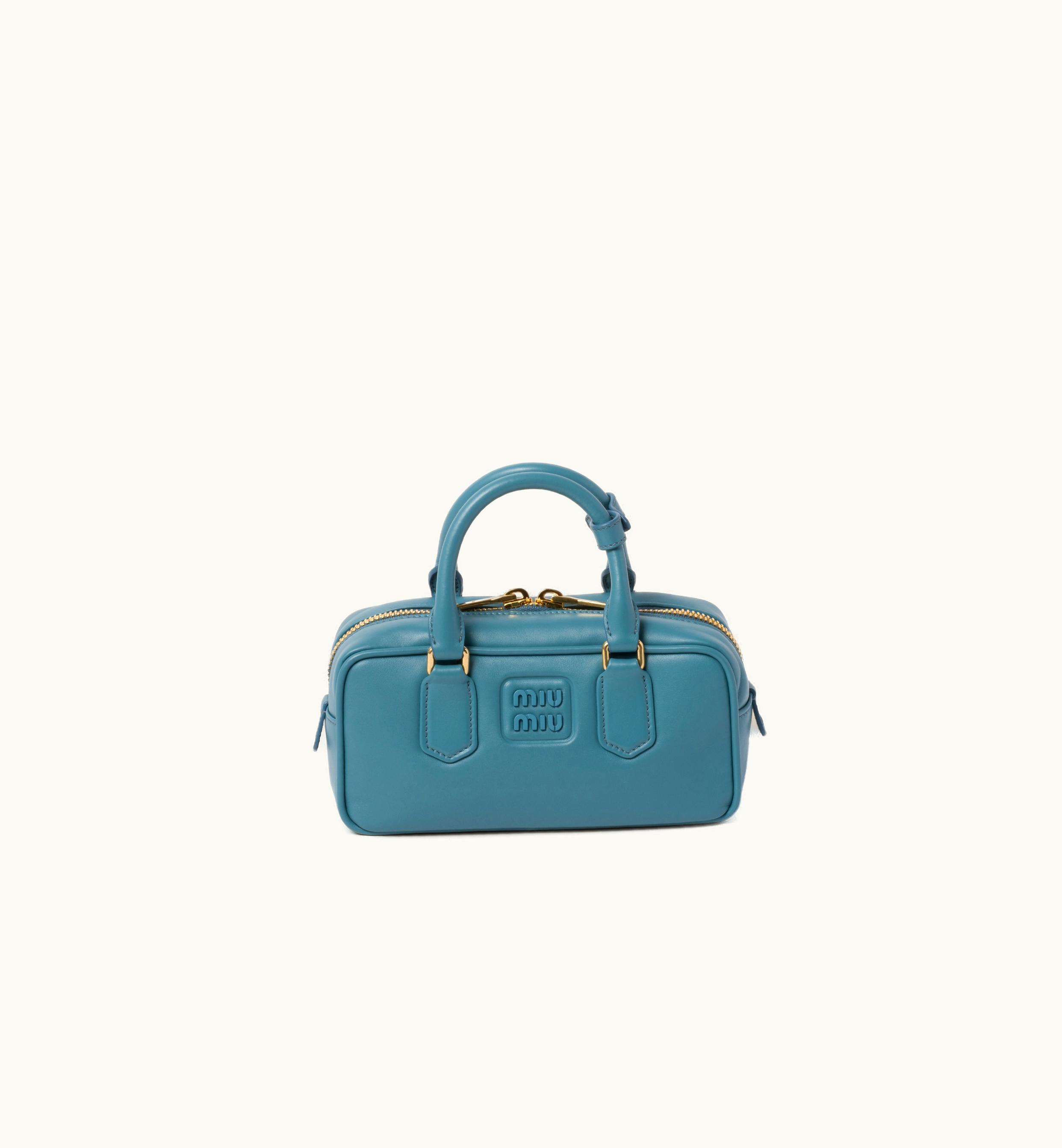 Miu Miu Miu Miu Arcadie Leather Bag Marina Blue