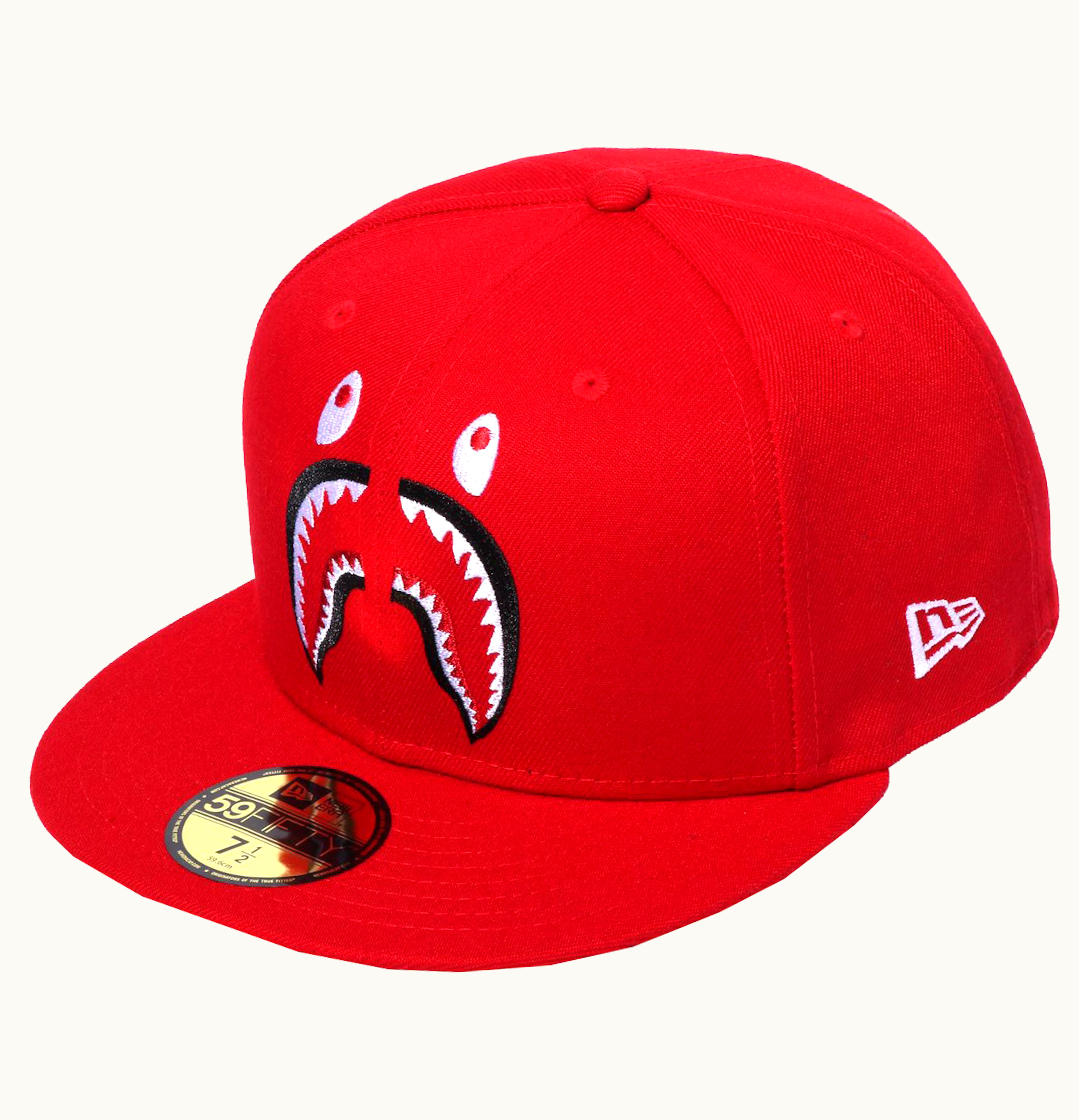 BAPE BAPE Shark New Era 59Fifty Cap Red