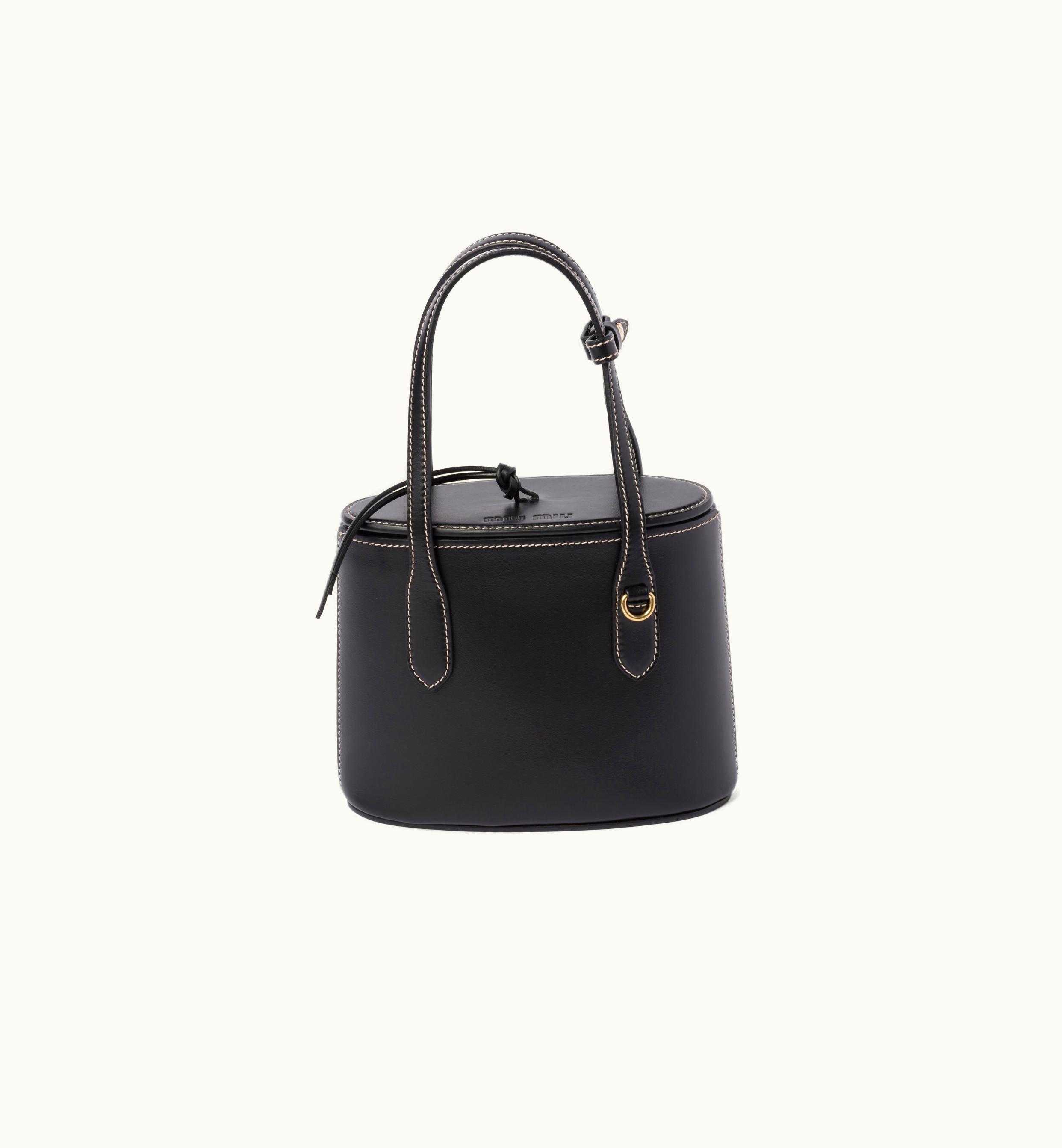 Miu Miu Miu Miu Leather Handbag Black