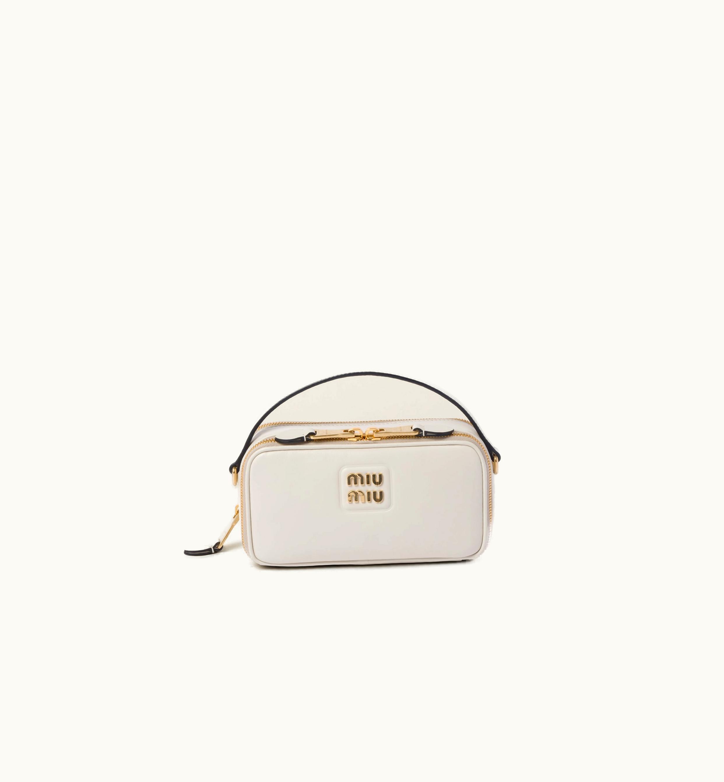 Miu Miu Miu Miu Leather Shoulder Bag Chalk White