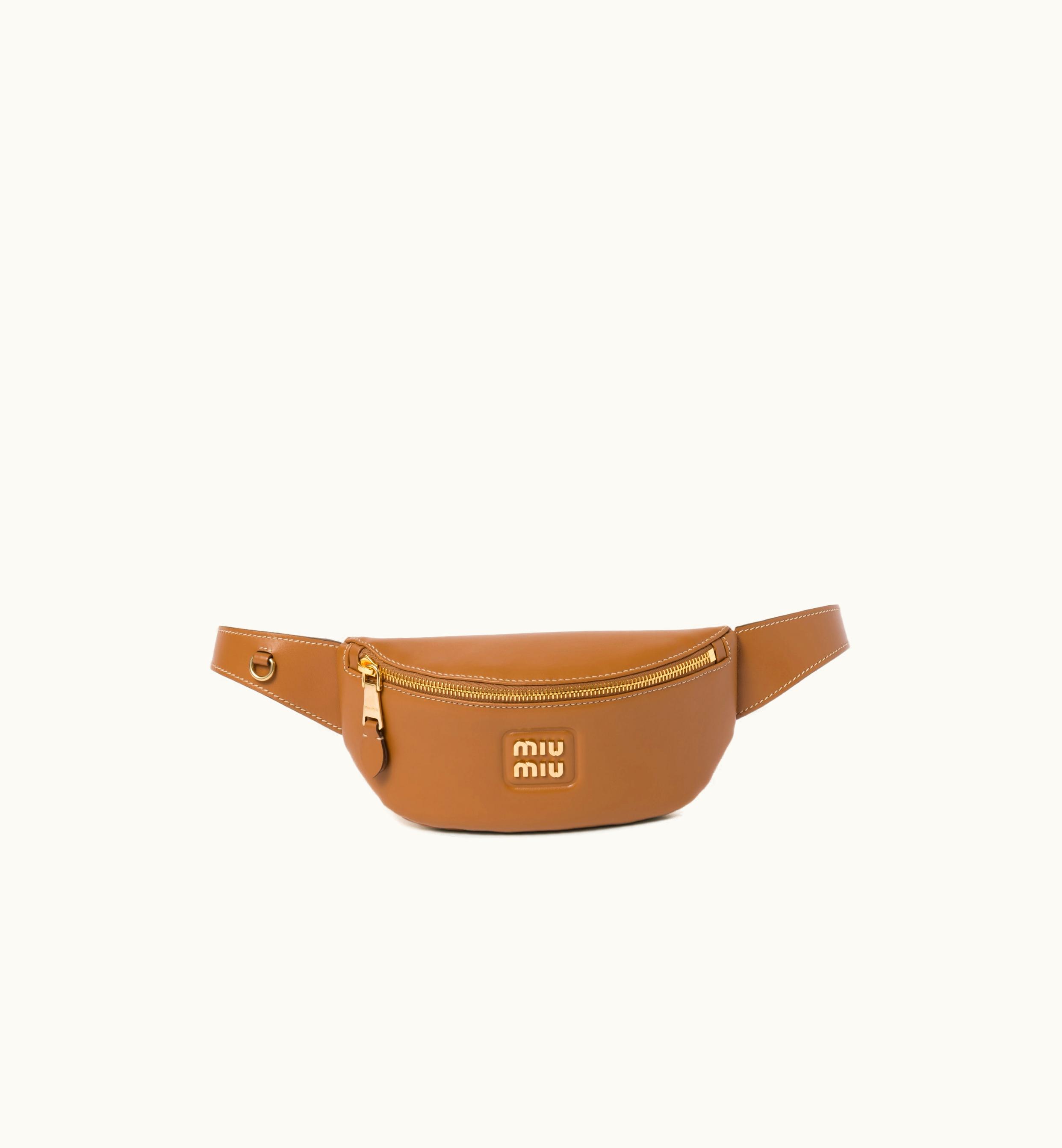 Miu Miu Miu Miu Leather Belt Bag Caramel