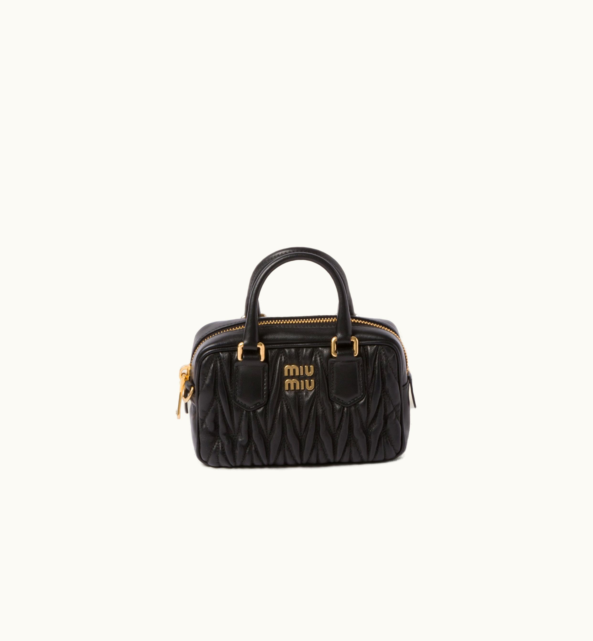 Miu Miu Miu Miu Arcadie Matelassé Nappa Leather mini-bag Black