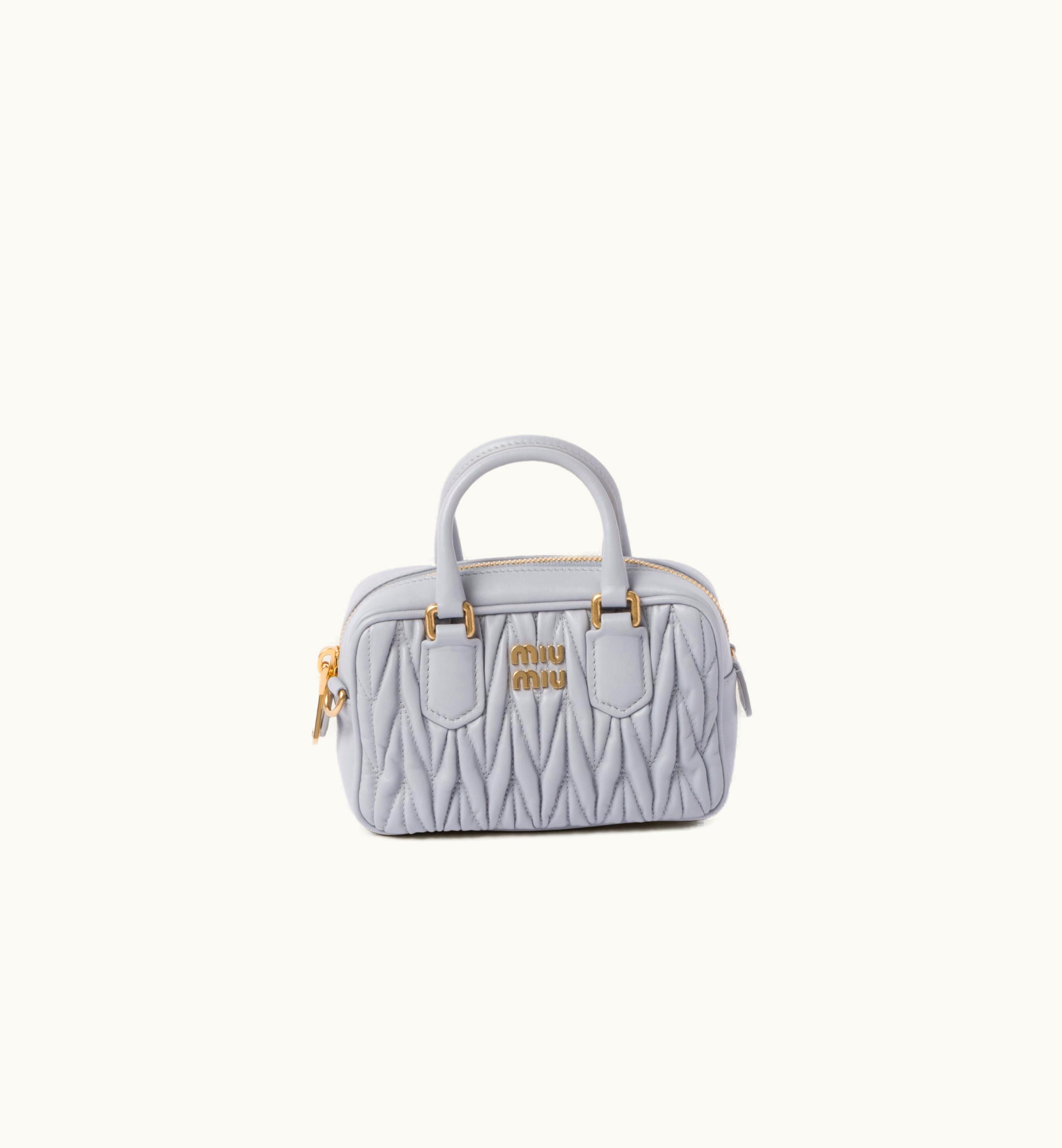 Miu Miu Miu Miu Arcadie Matelassé Nappa Leather mini-bag Cornflower