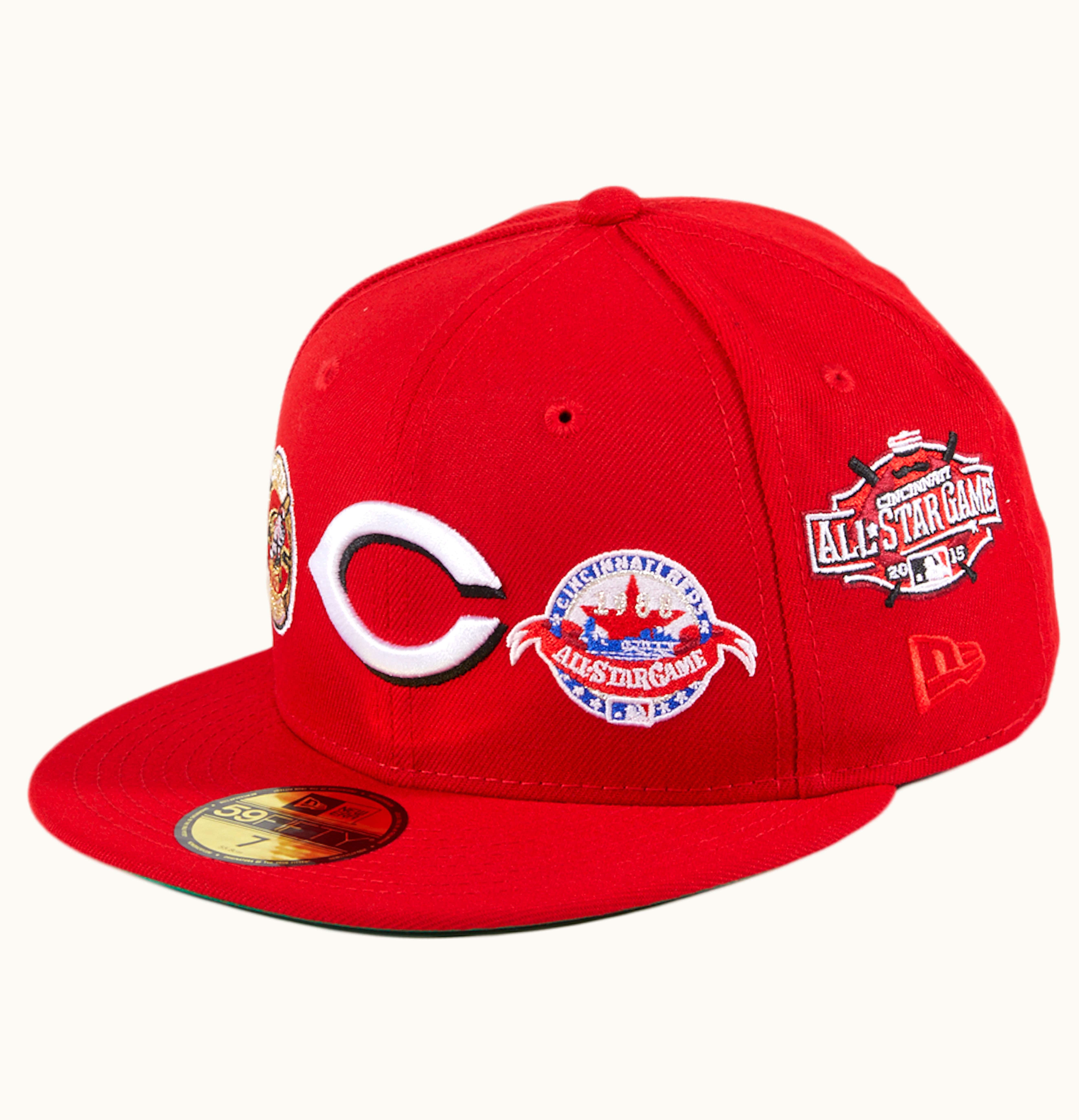 New Era New Era Cincinnati Reds All Star Game History Patch 59Fifty Fitted Hat Red