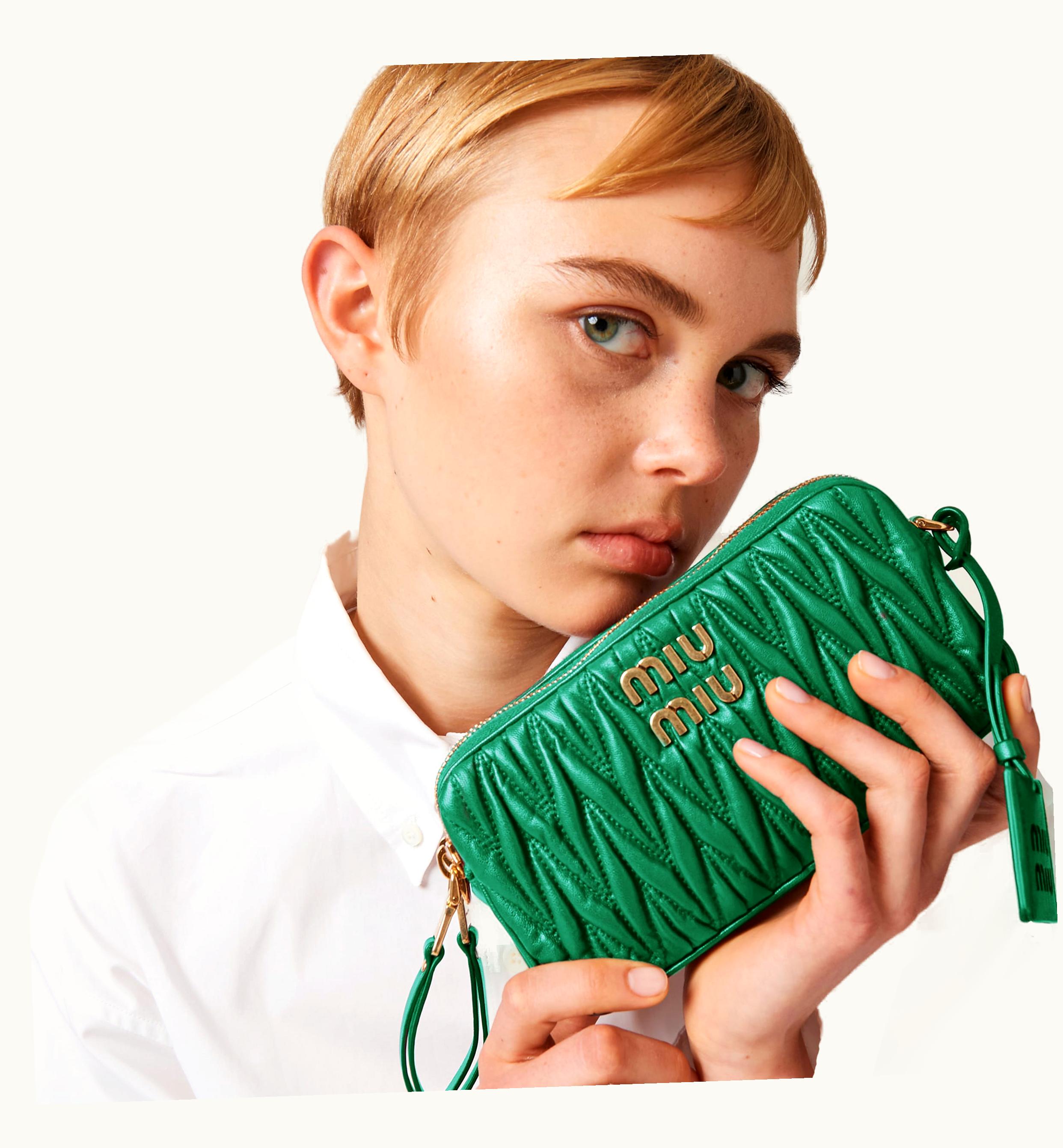 Miu Miu Miu Miu Matelassé Nappa Leather mini-bag Mango