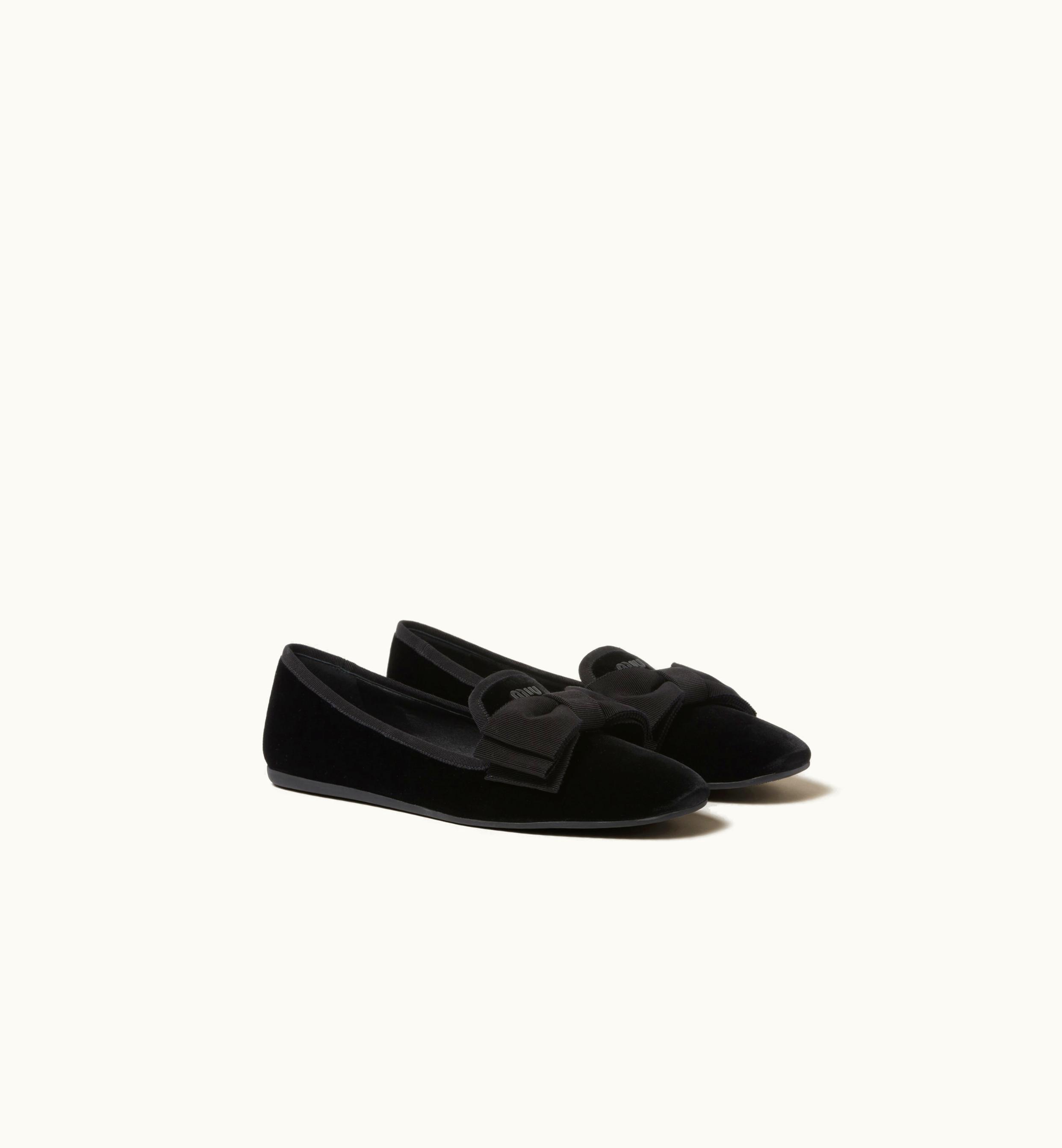 Miu Miu Miu Miu Velvet Slippers Black Luxe Edition