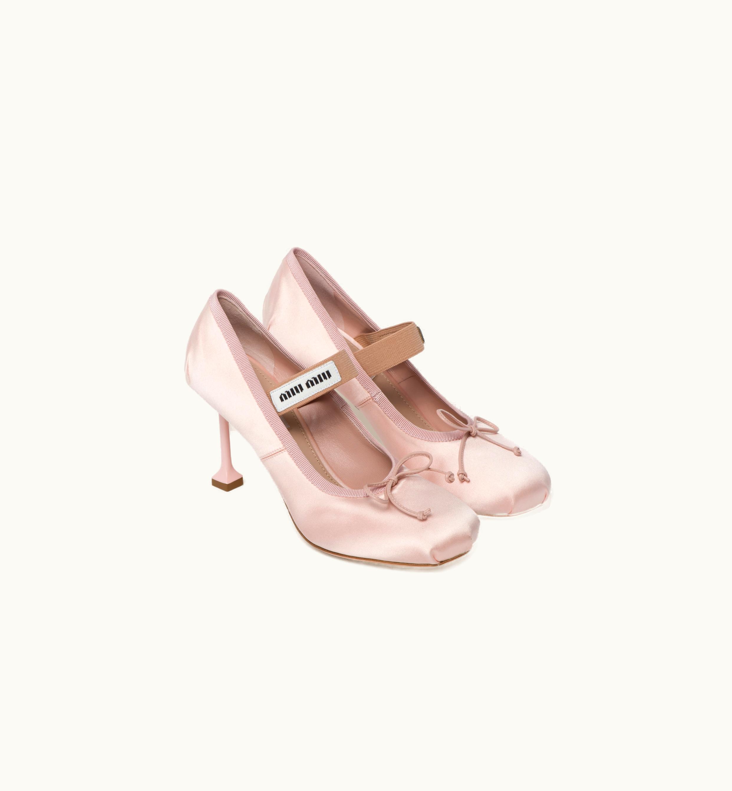 Miu Miu Miu Miu Satin Pumps Orchid Pink
