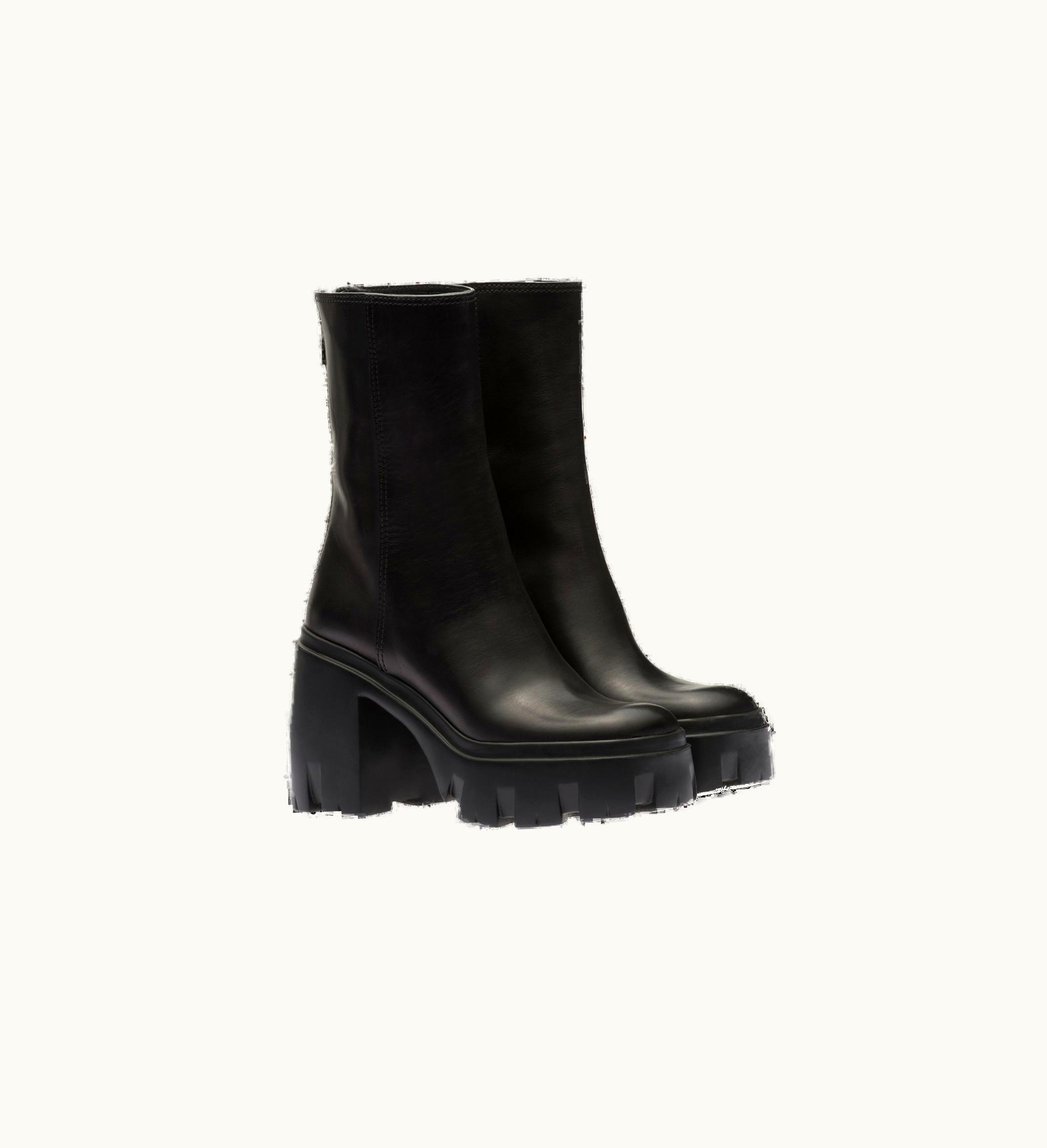 Miu Miu Miu Miu Leather Booties Black 5U790D_3AQP_F0002_F_095