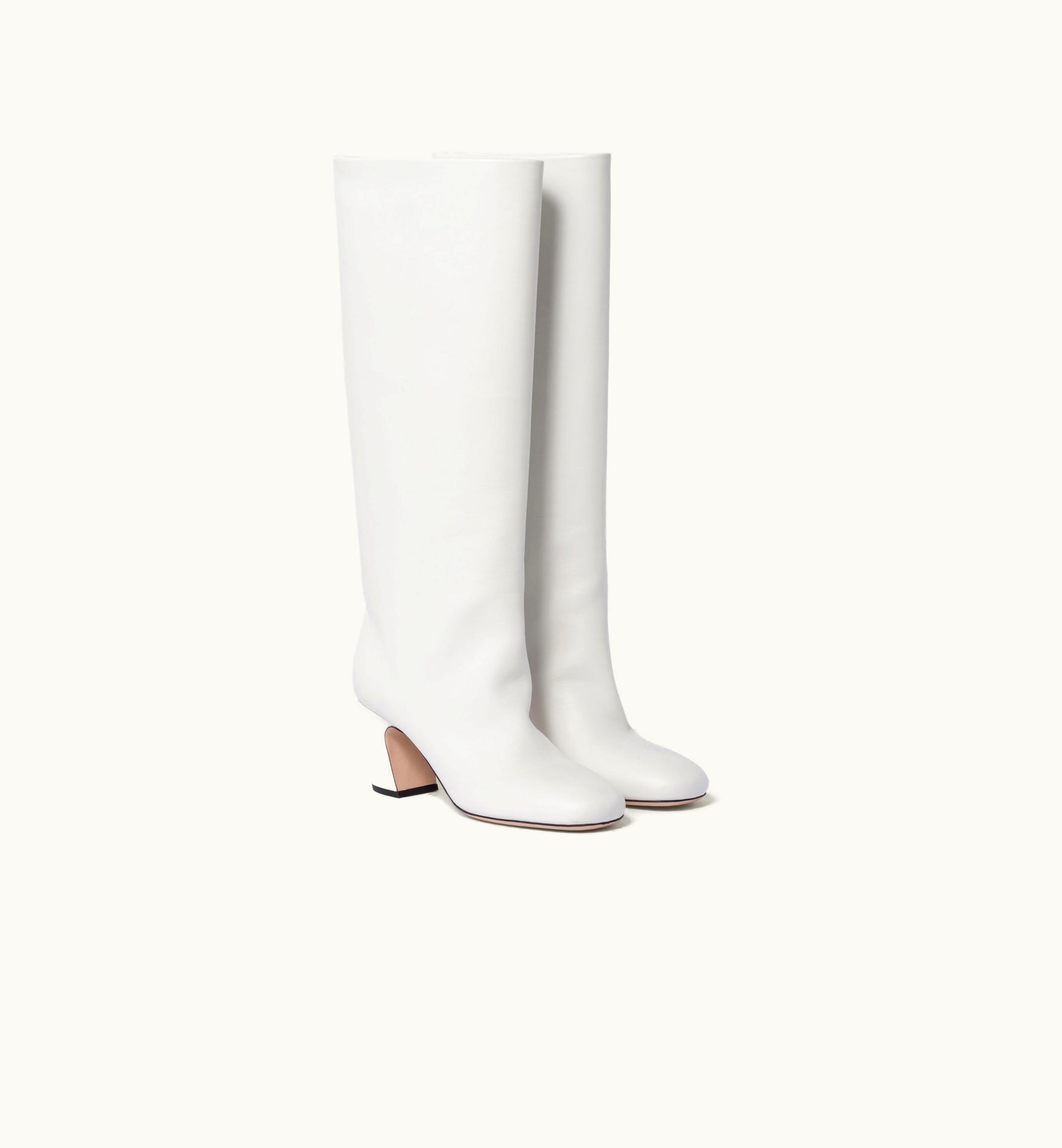 Miu Miu Miu Miu Leather Boots White