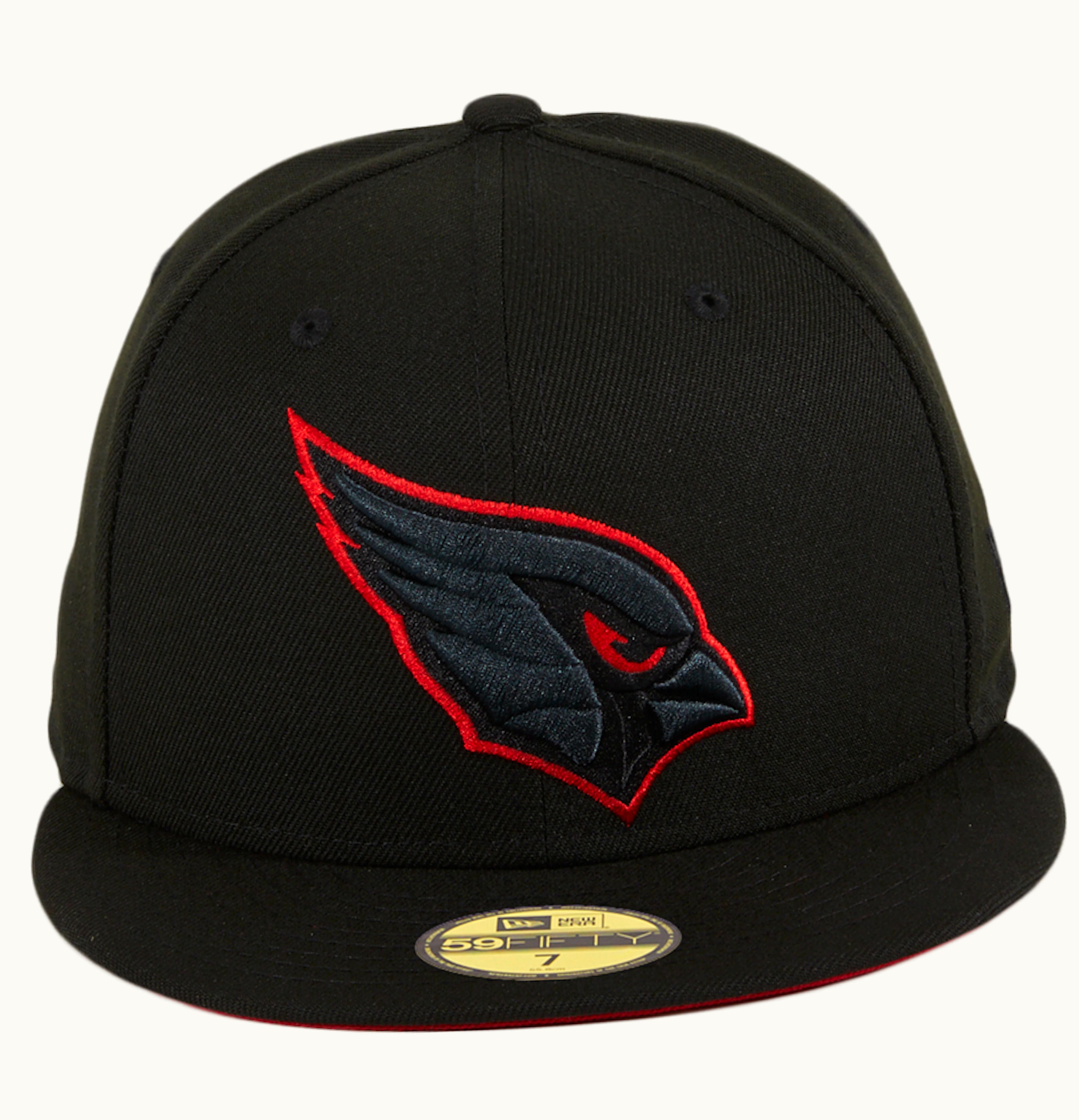 New Era New Era Arizona Cardinals Red UV Hat Club Exclusive 59Fifty Fitted Hat Black Graphite
