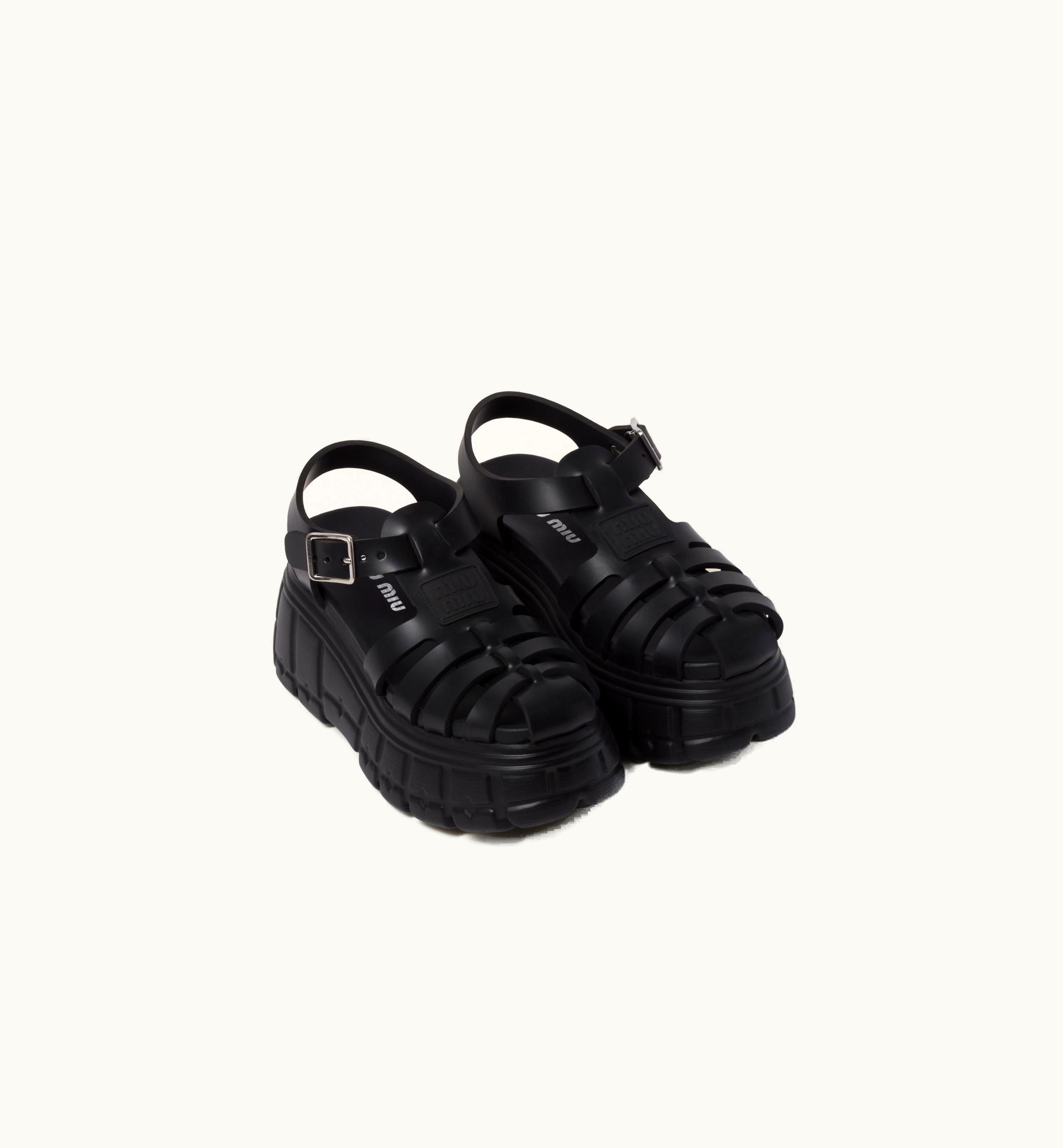 Miu Miu Miu Miu Eva Platform Sandals Black