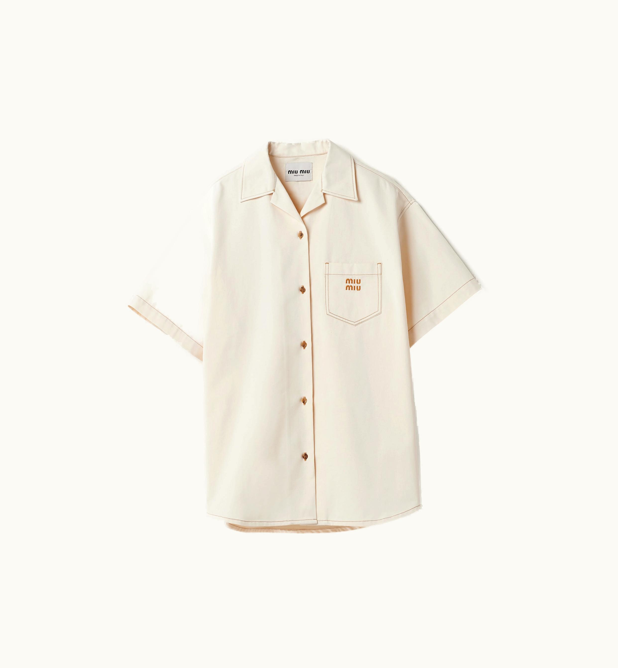 Miu Miu Miu Miu Denim mini-dress Natural