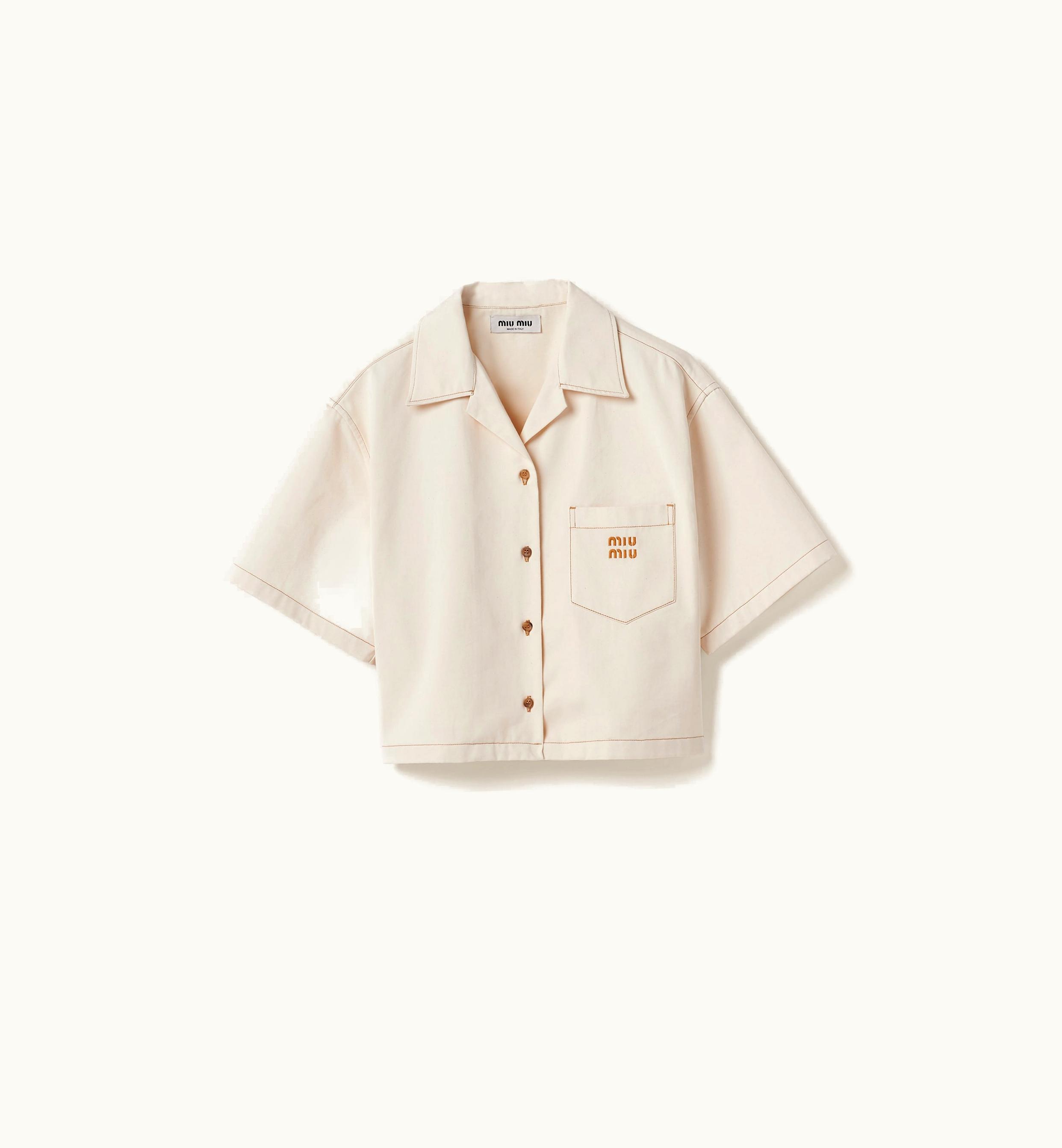 Miu Miu Miu Miu Denim Shirt Natural