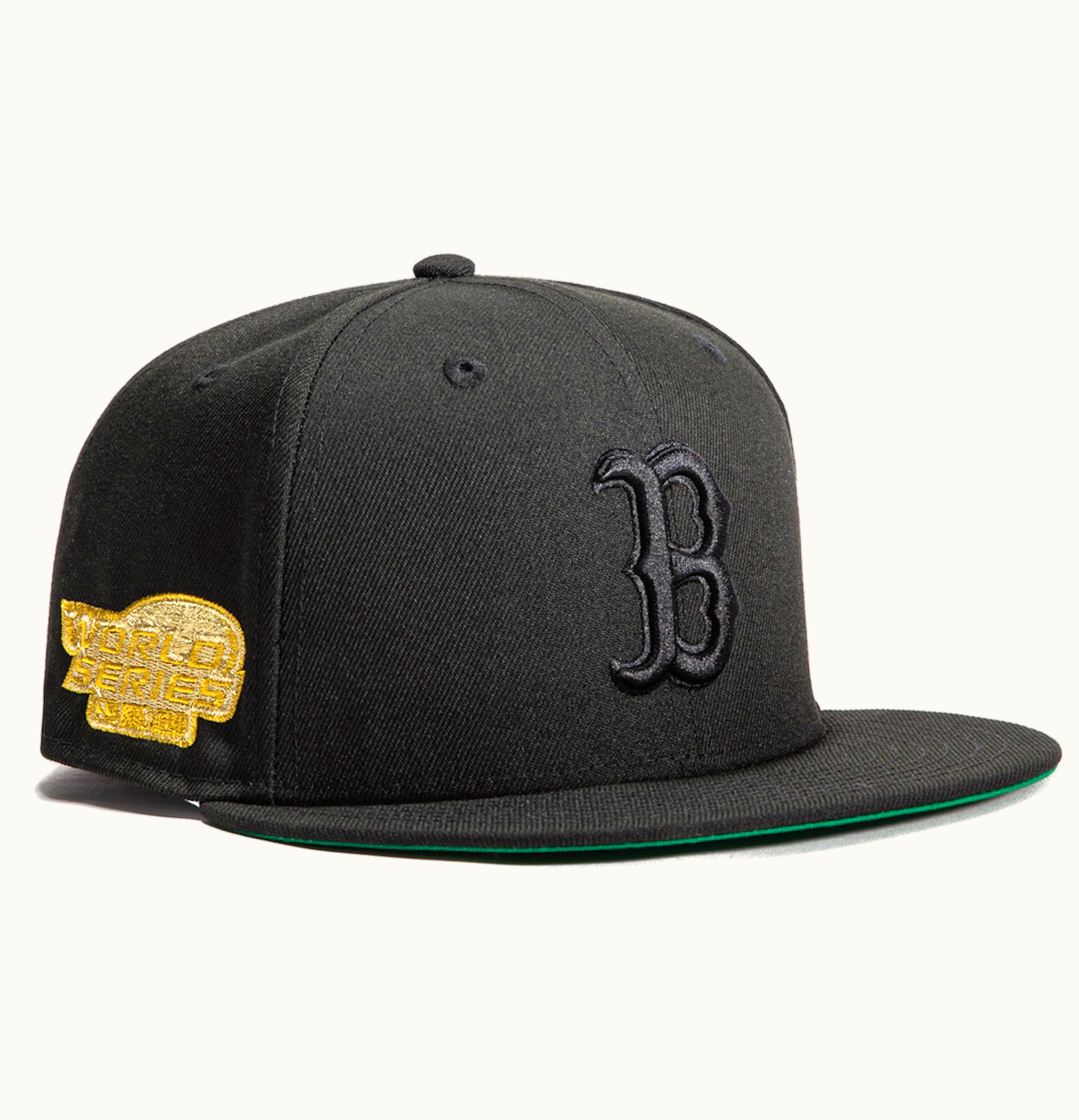 New Era New Era Boston Red Sox Gold Digger 2004 World Series Patch Hat Club Exclusive 59Fifty Fitted Hat Black