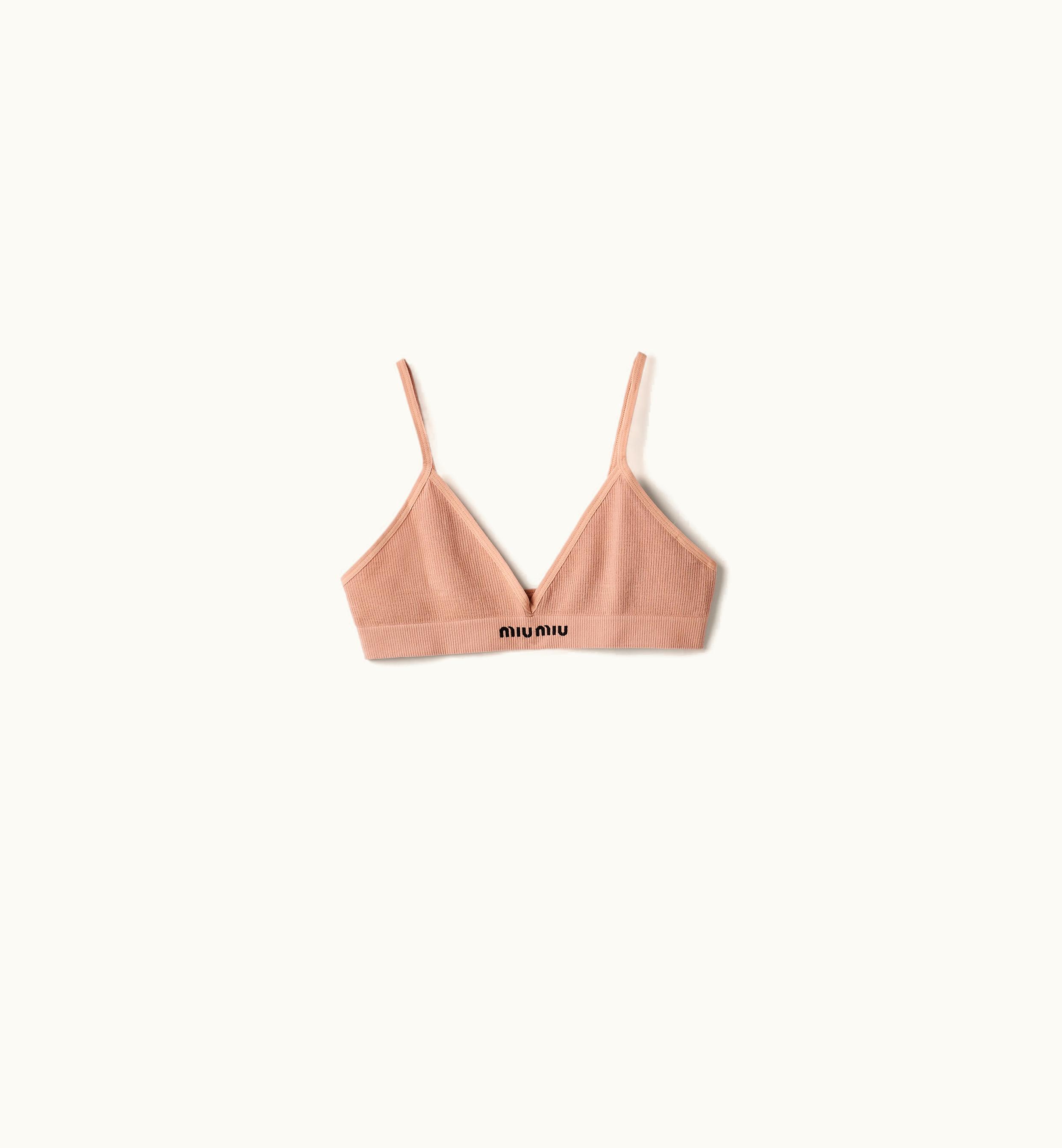 Miu Miu Miu Miu Seamless Bra Nude Beige