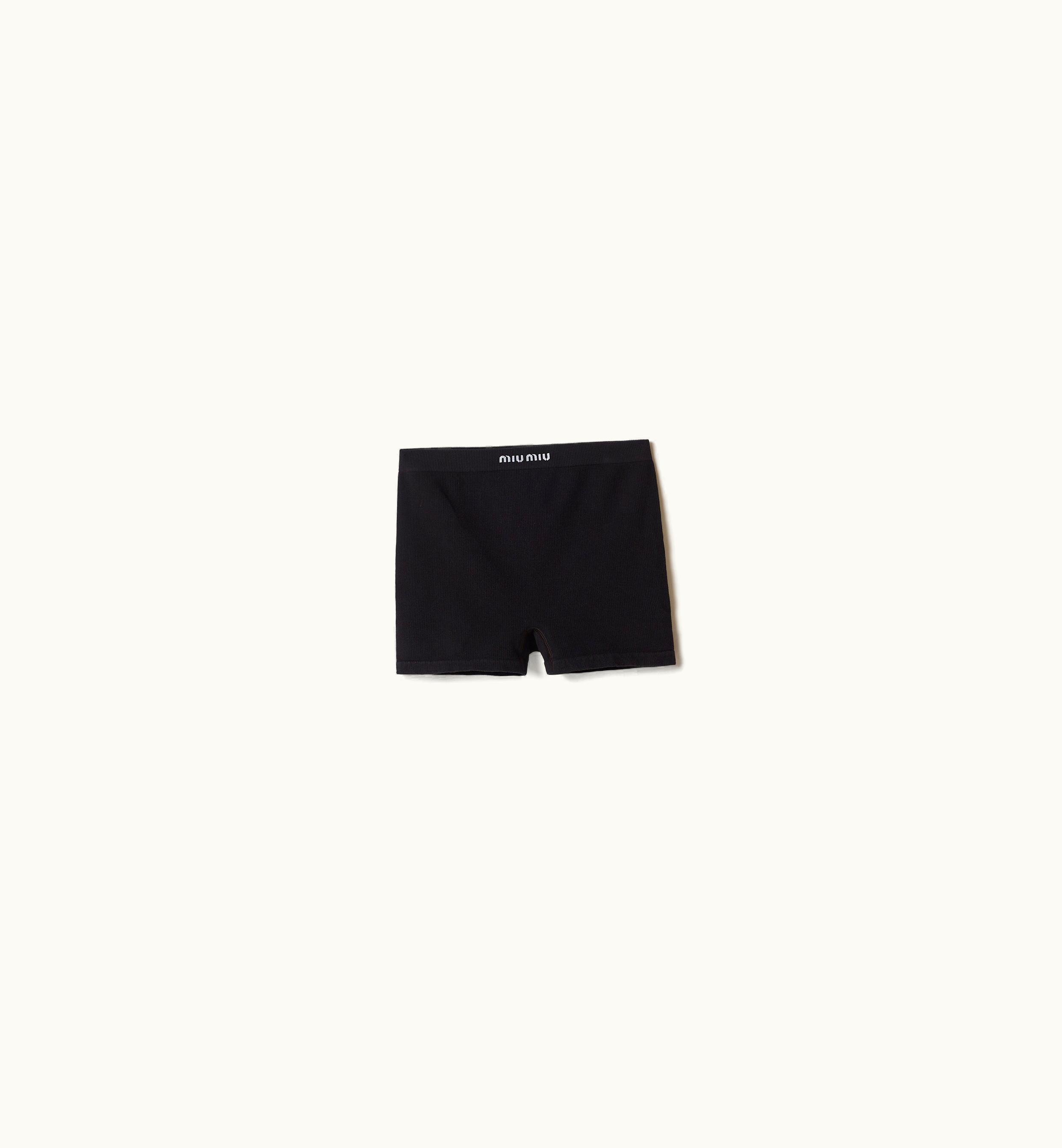 Miu Miu Miu Miu Seamless Boxer Shorts Black