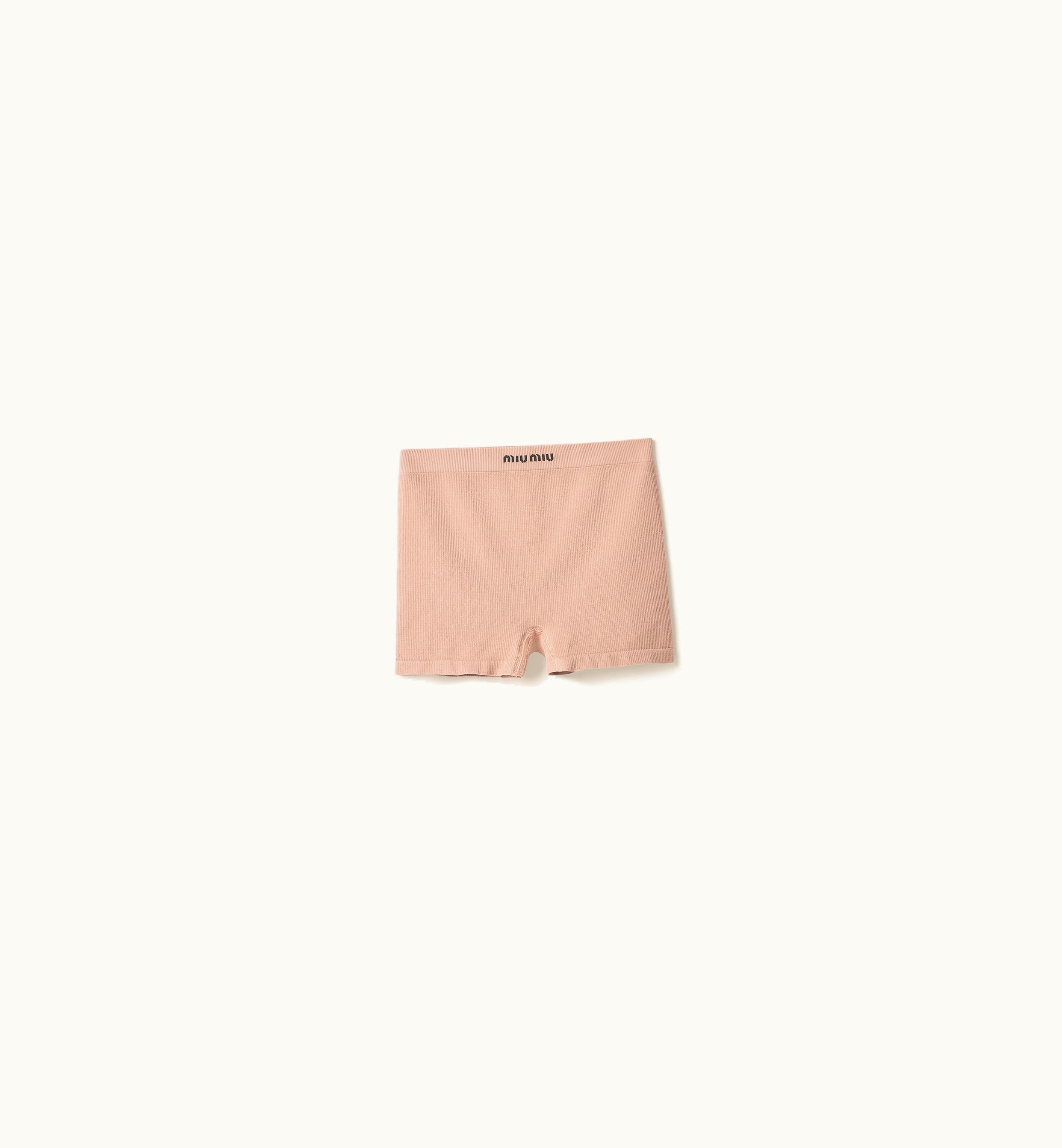 Miu Miu Miu Miu Seamless Boxer Shorts Nude Beige