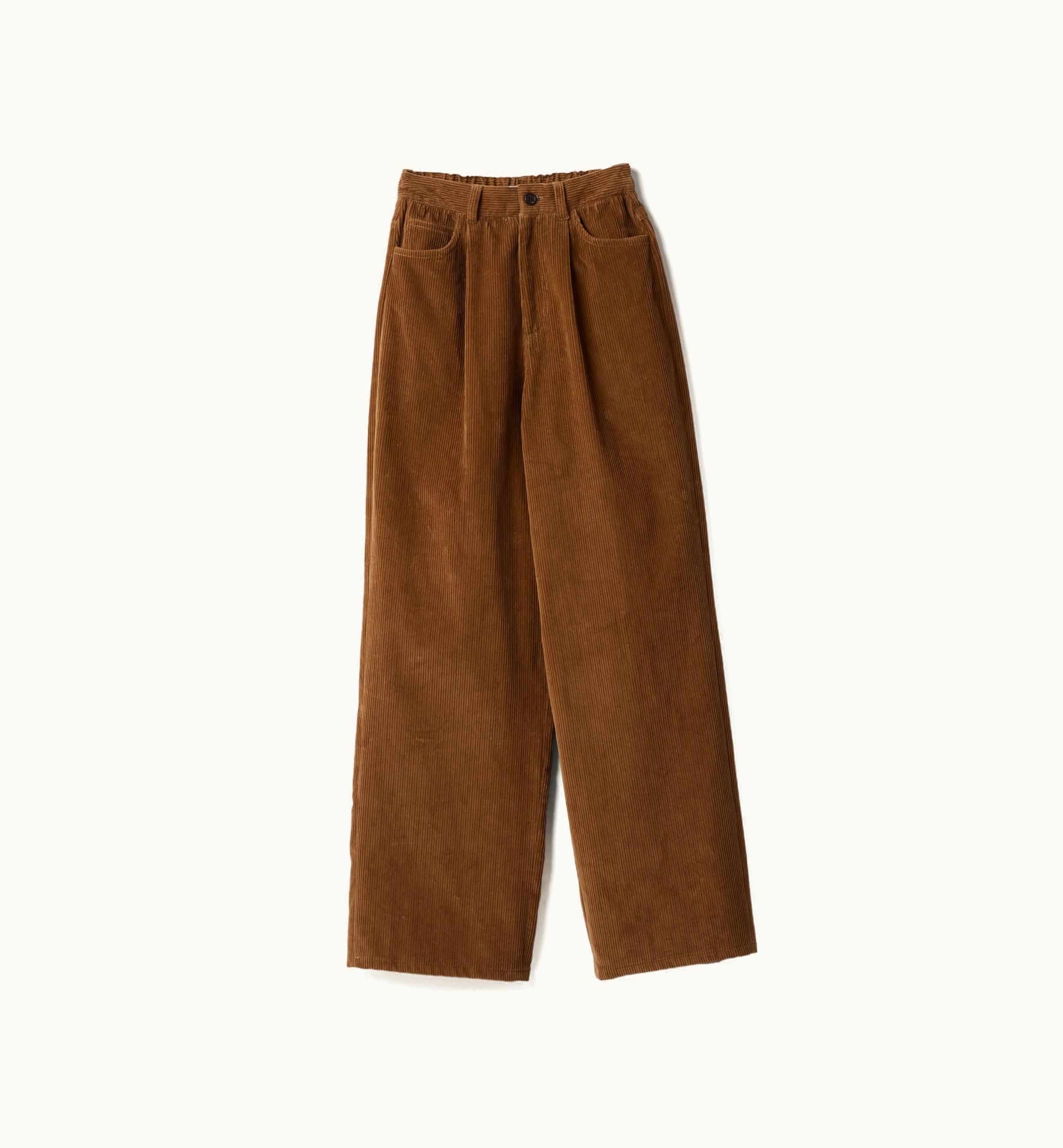 Miu Miu Miu Miu Garment-dyed Corduroy Pants Cinnamon