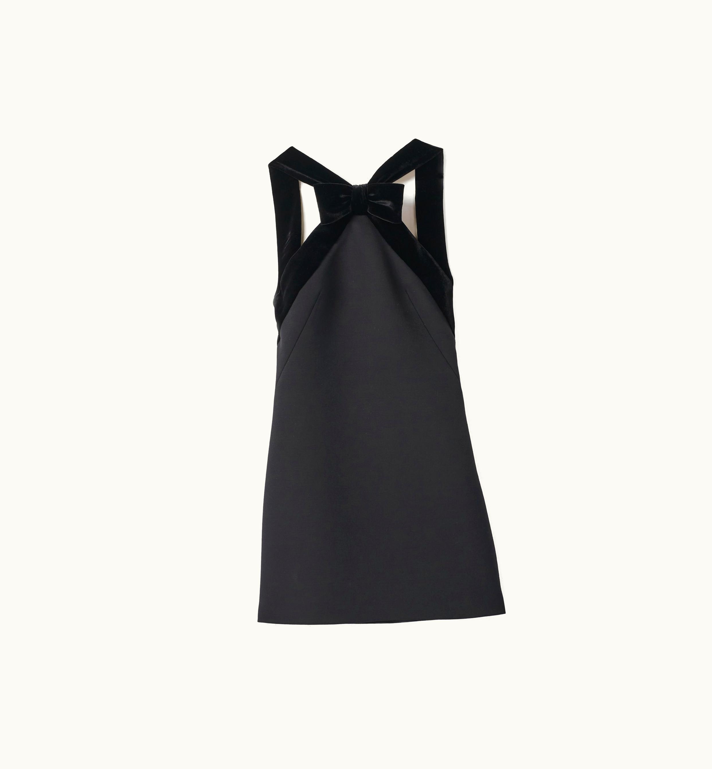 Miu Miu Miu Miu MF5209_139E_F0002_S_OOO Grain De Poudre Mini-Dress Black