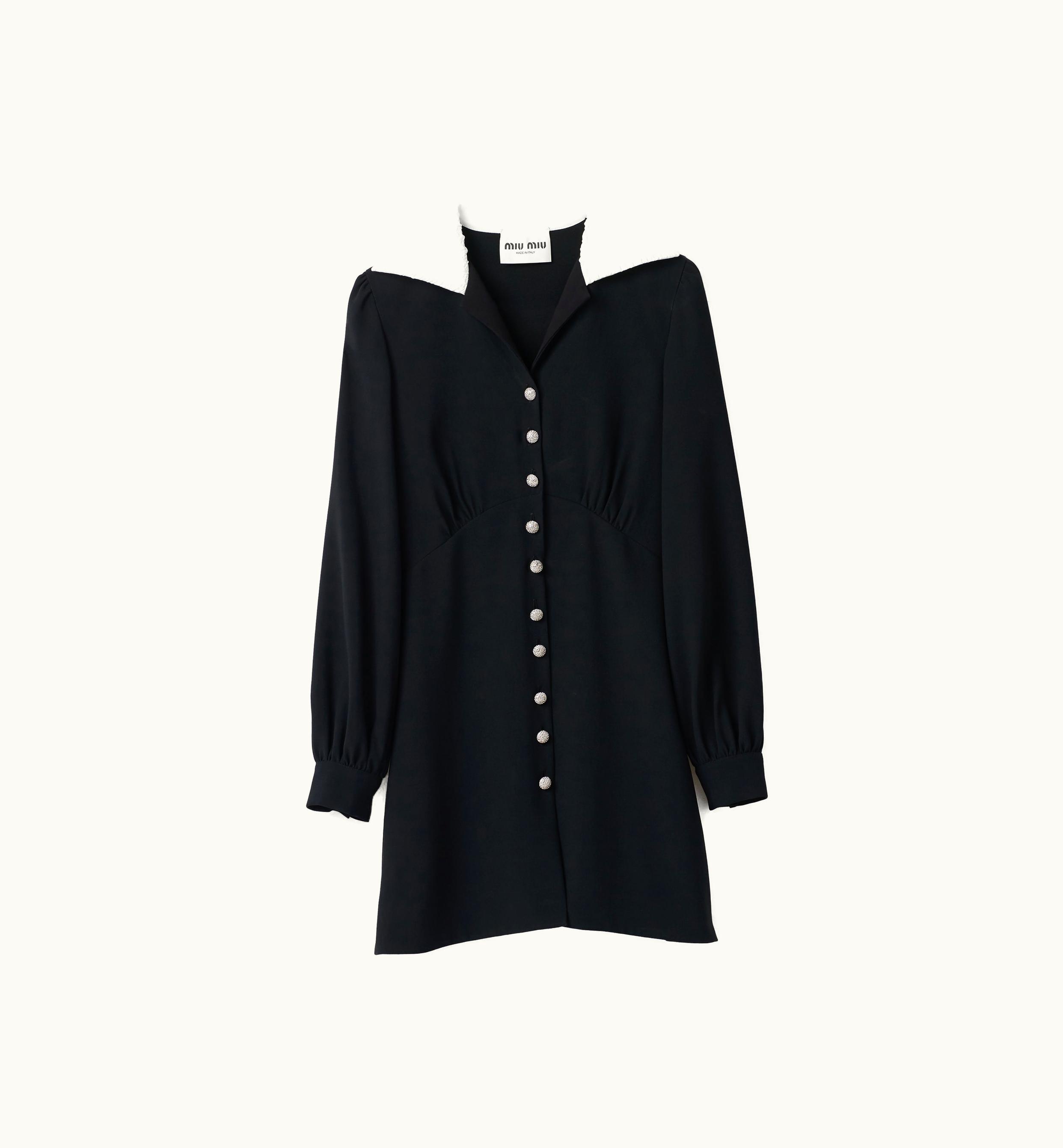 Miu Miu Miu Miu Sablé Dress Black