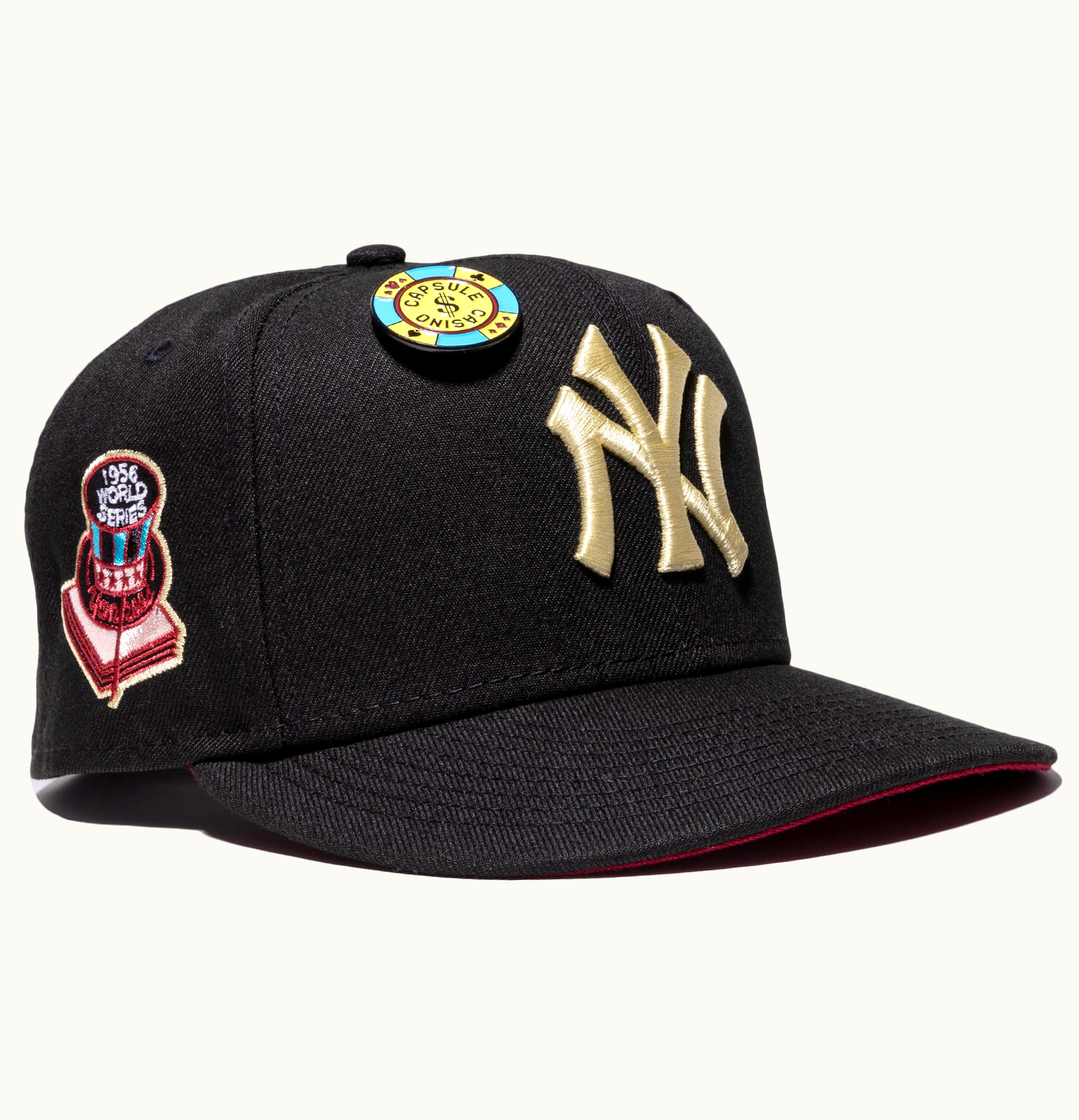 New Era New Era New York Yankees Capsule Casino Collection 1956 World Series 59Fifty Fitted Hat Black Red