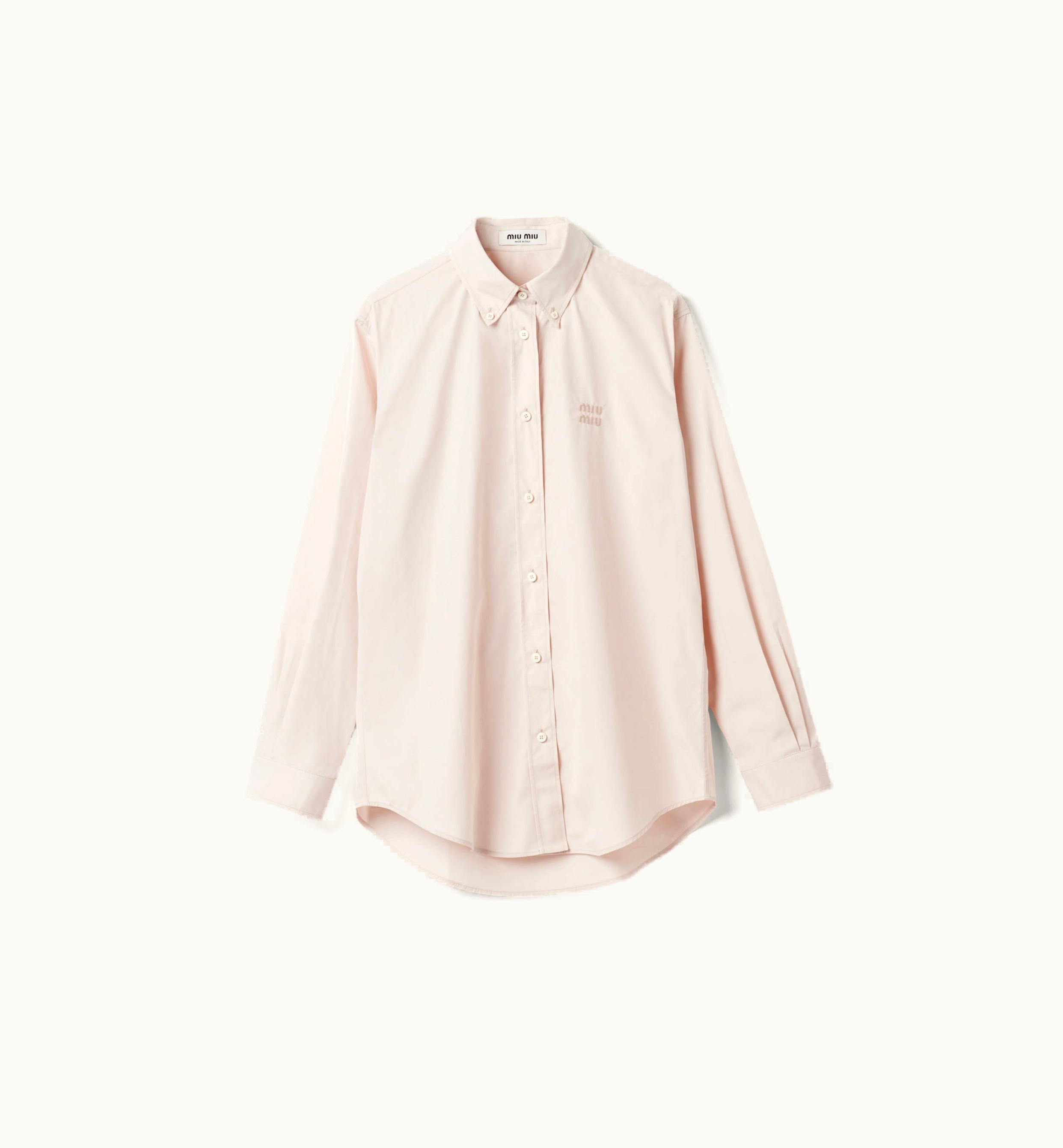 Miu Miu Miu Miu Poplin Shirt Opal