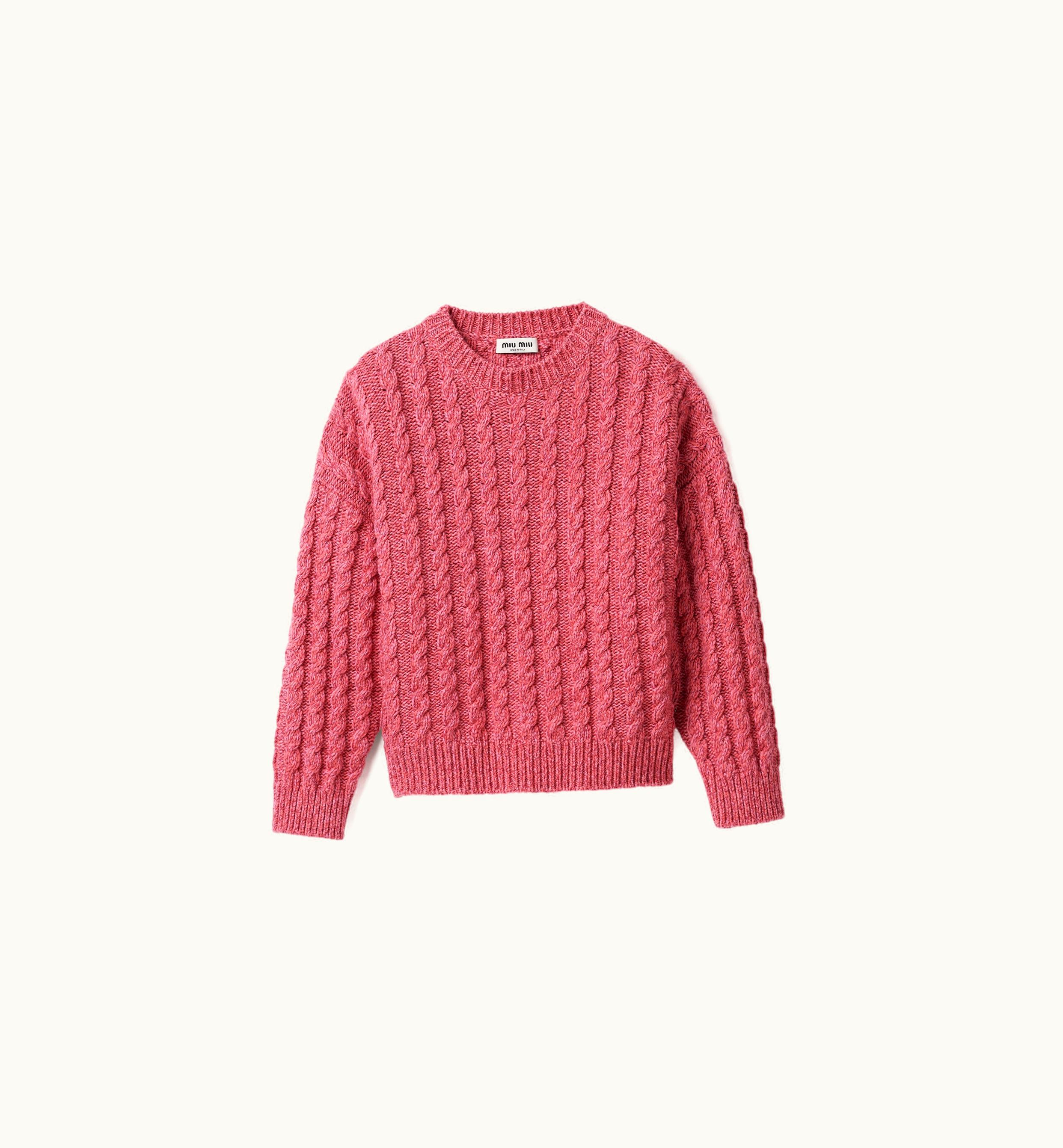 Miu Miu Miu Miu Wool And Cashmere Sweater Pink