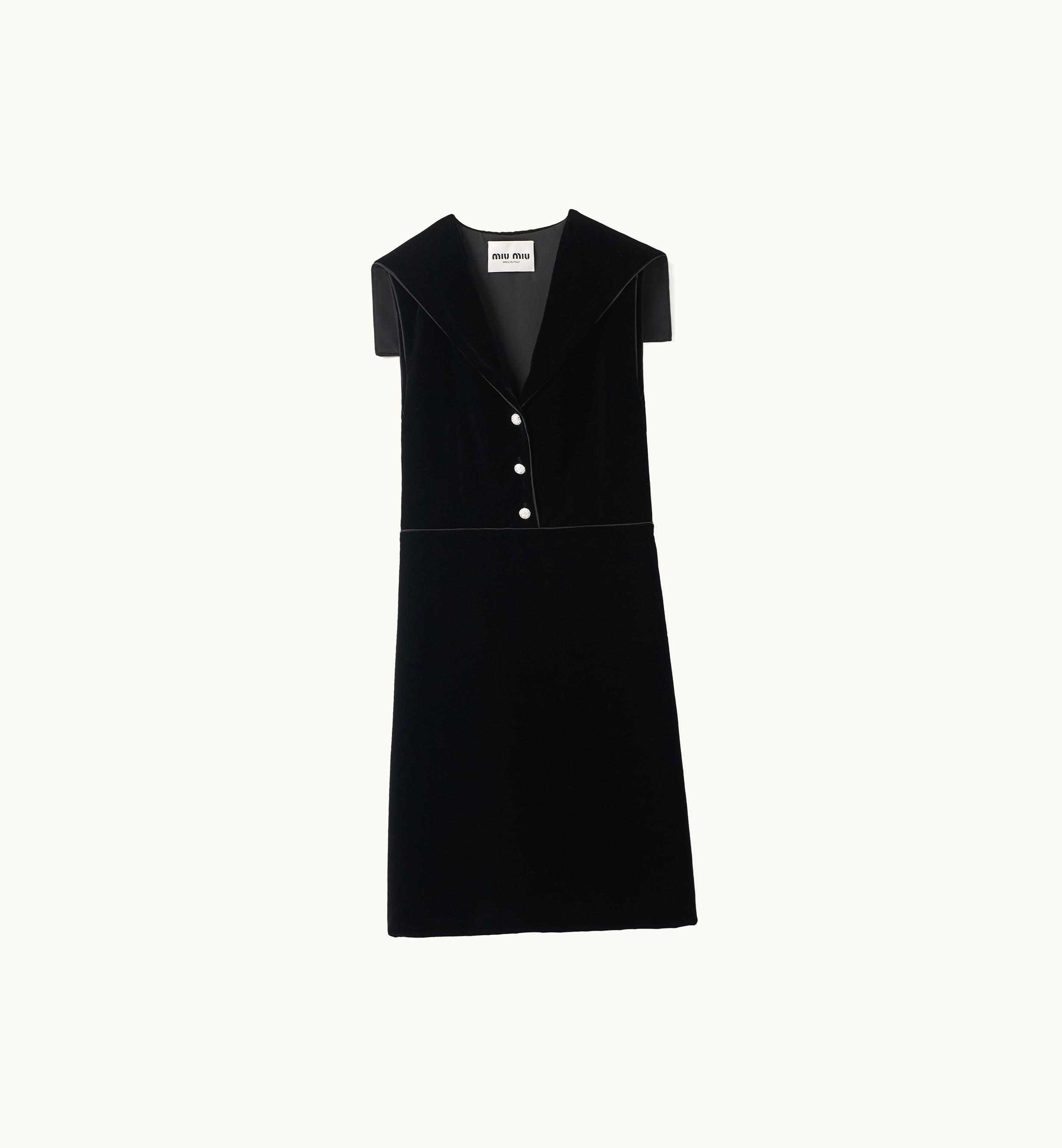 Miu Miu Miu Miu Velvet Dress Black