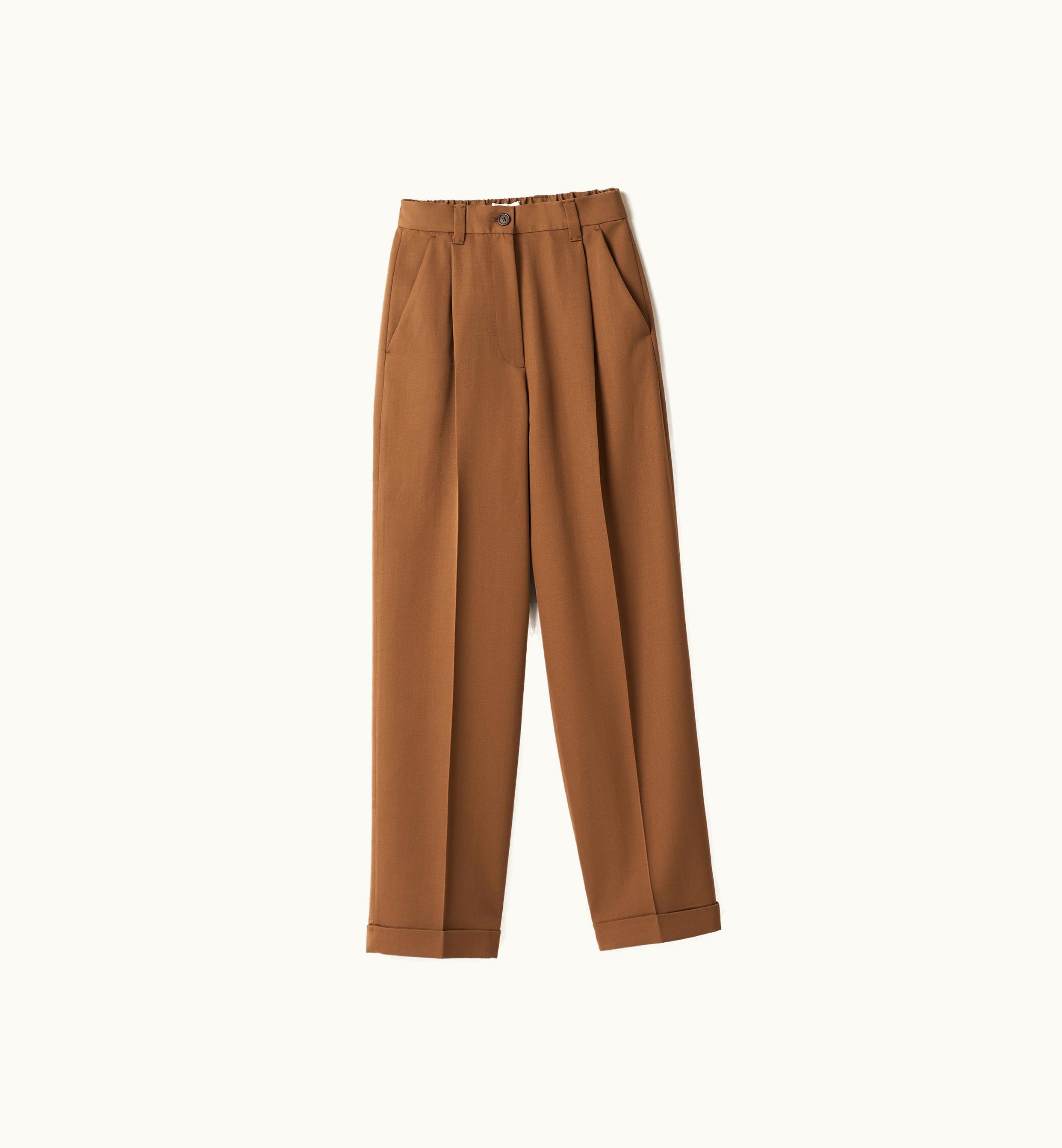 Miu Miu Miu Miu Gabardine Pants Cork Beige