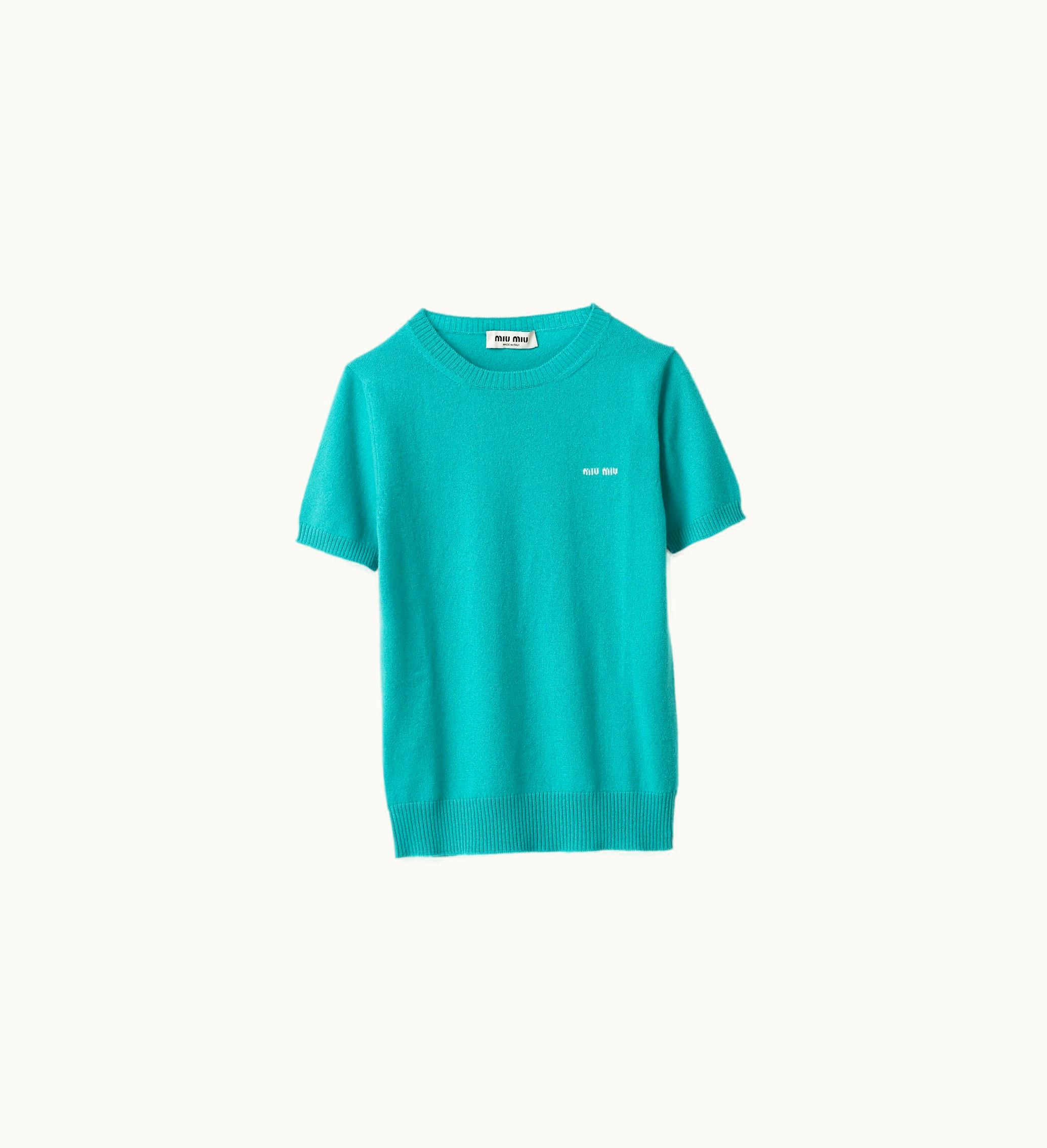 Miu Miu Miu Miu Cashmere Sweater Turquoise