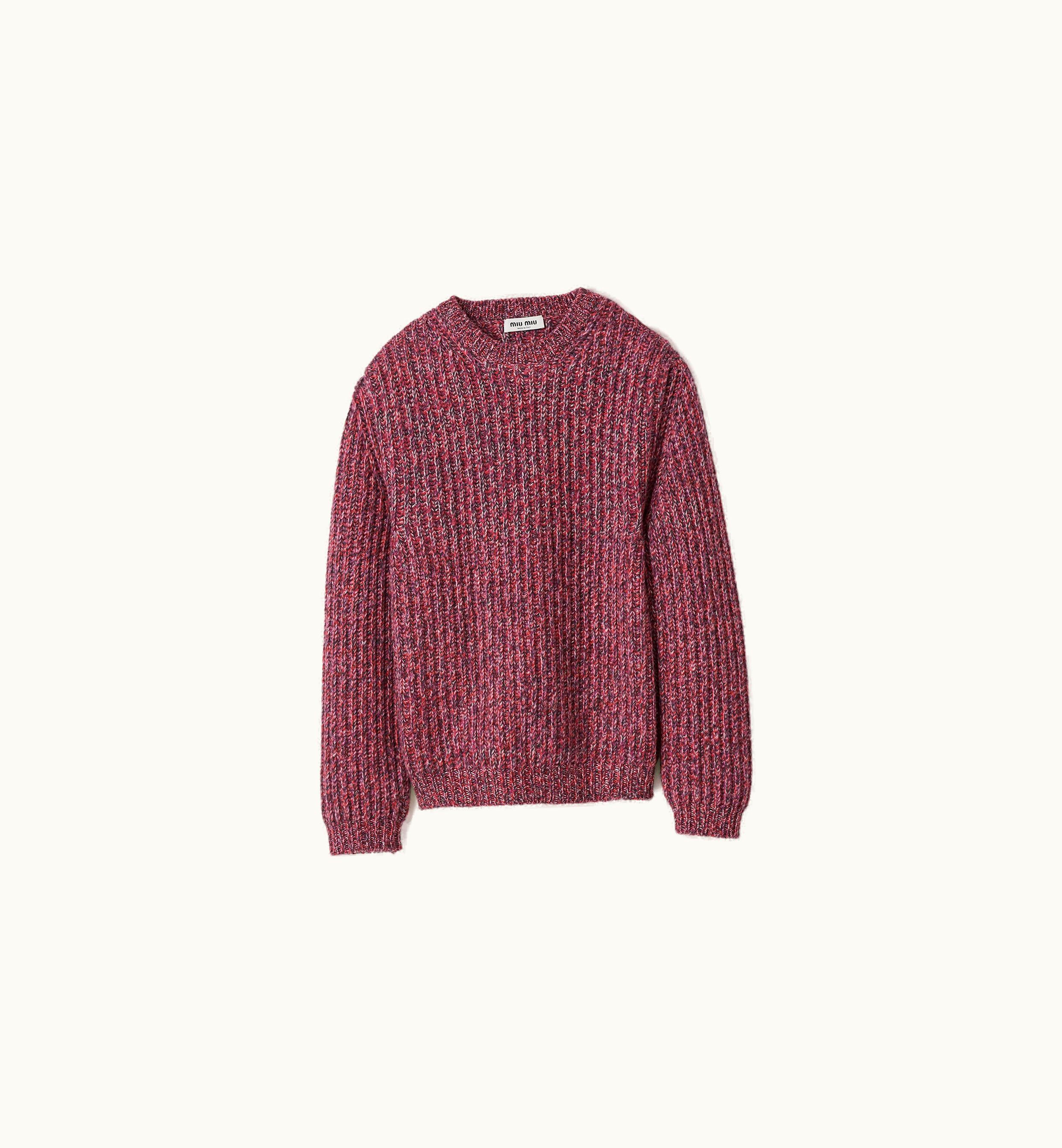 Miu Miu Miu Miu Wool And Cashmere Sweater Mauve