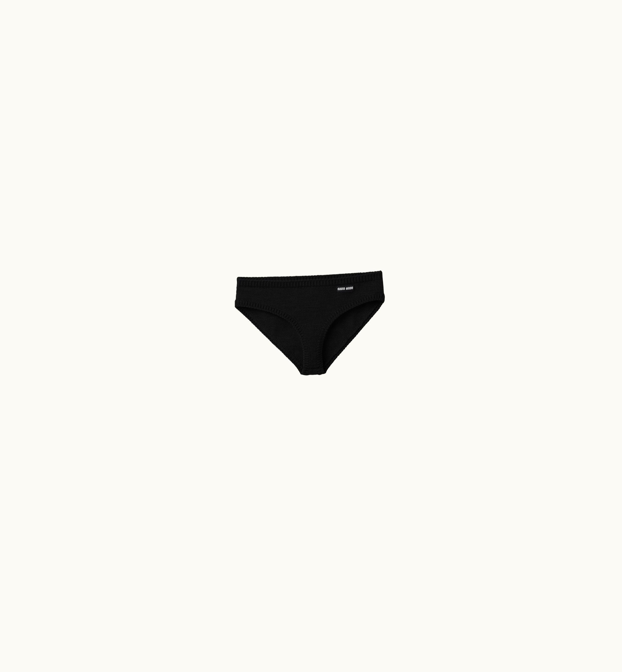 Miu Miu Miu Miu Cashmere Panties Black