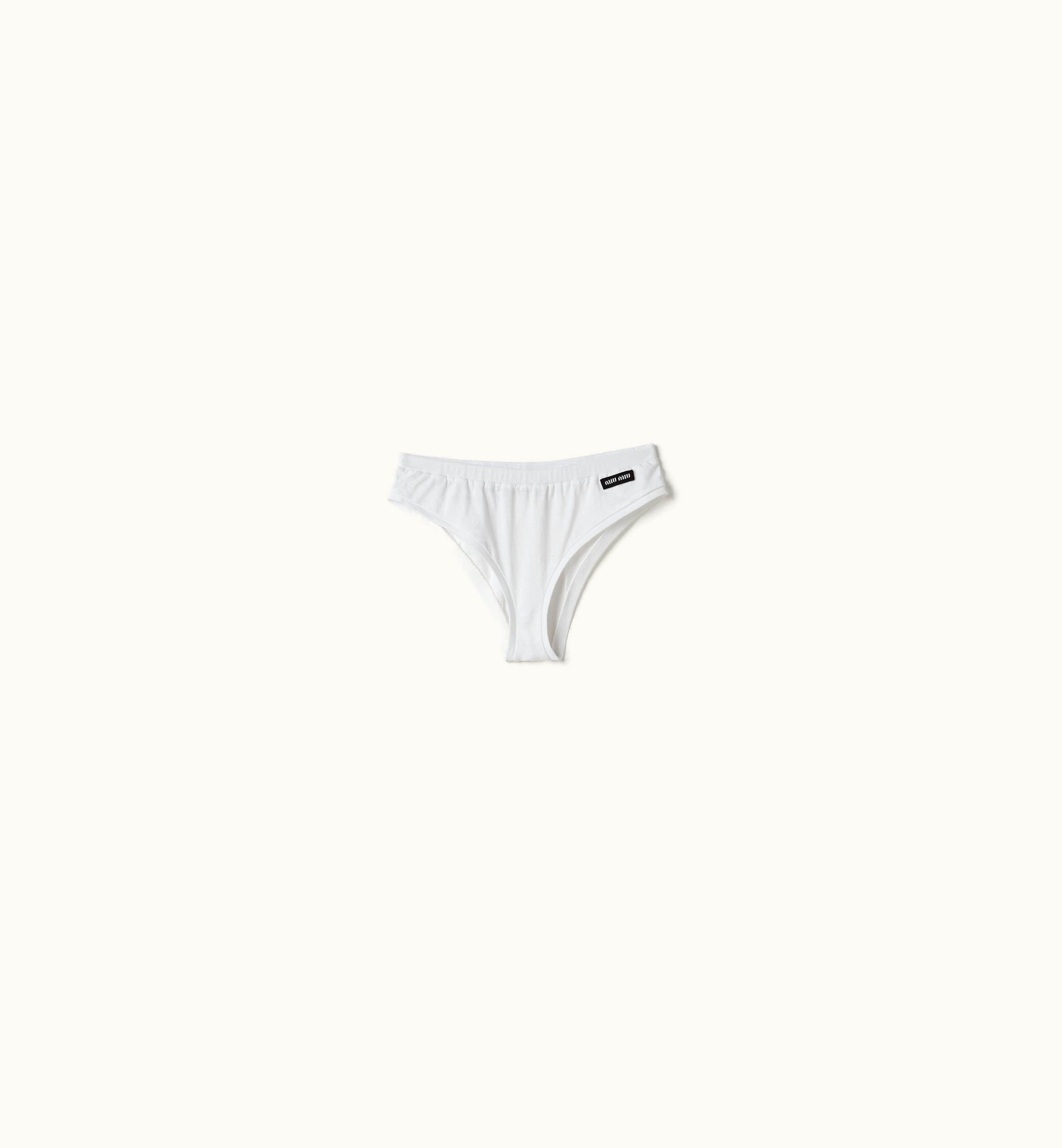 Miu Miu Miu Miu Jersey Panties White