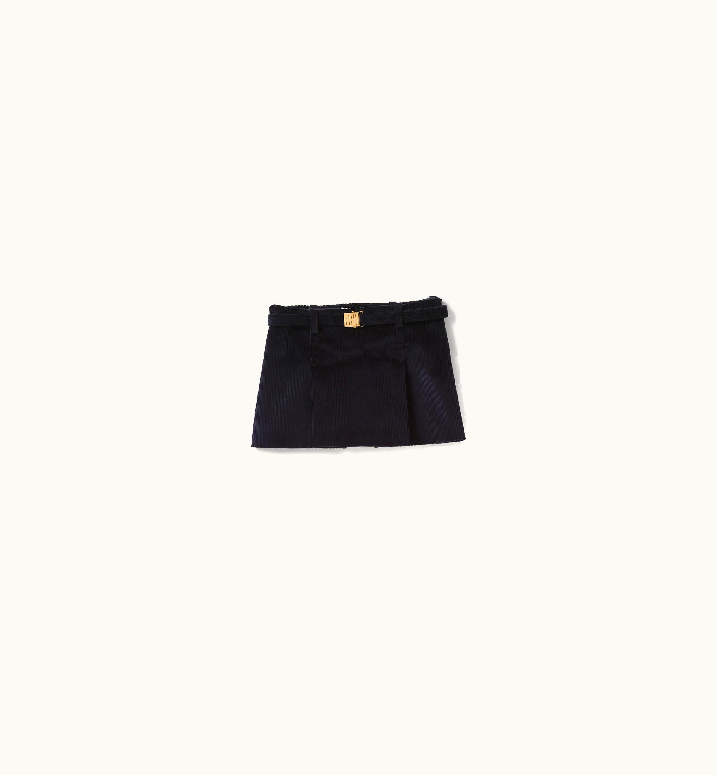 Miu Miu Miu Miu Corduroy Miniskirt Navy