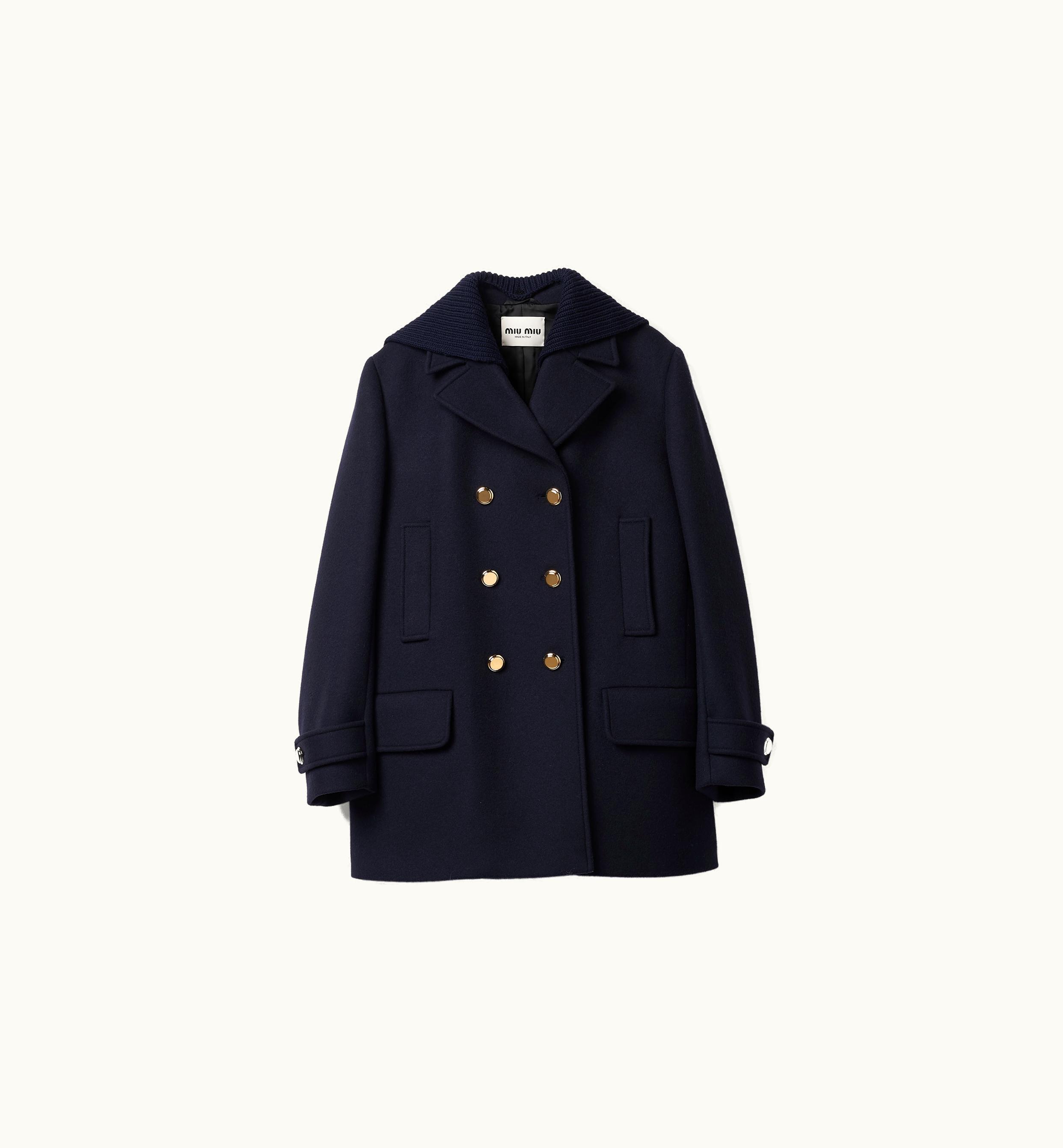 Miu Miu Miu Miu Cloth Peacoat Navy