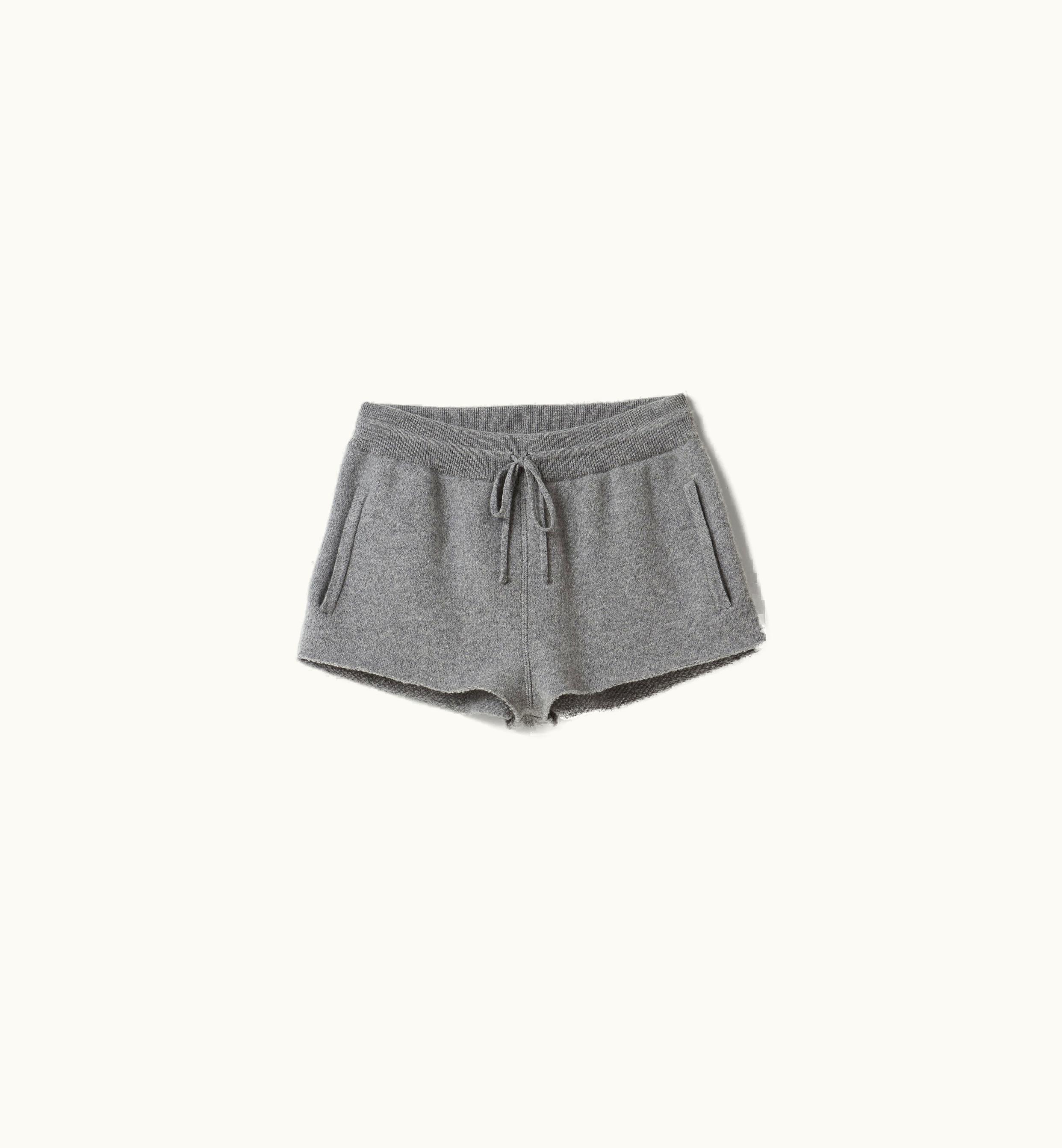 Miu Miu Miu Miu Wool And Cashmere Shorts Grey