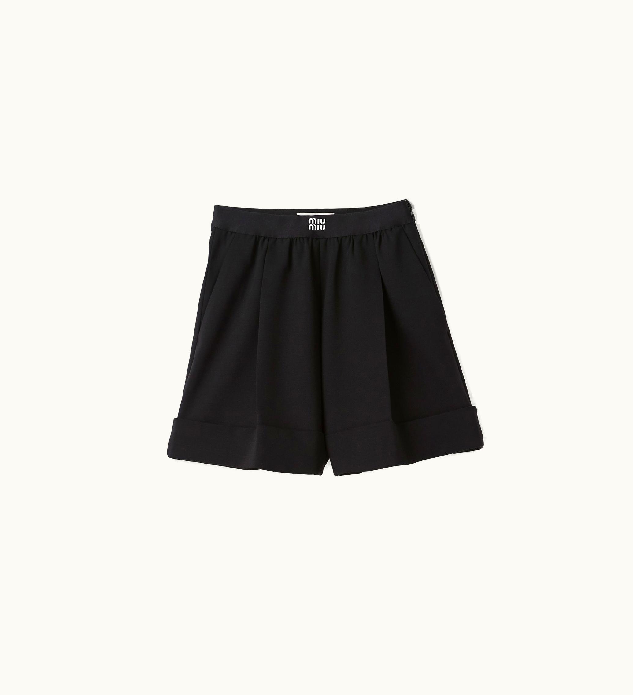 Miu Miu Miu Miu Grain De Poudre Bermudas Black