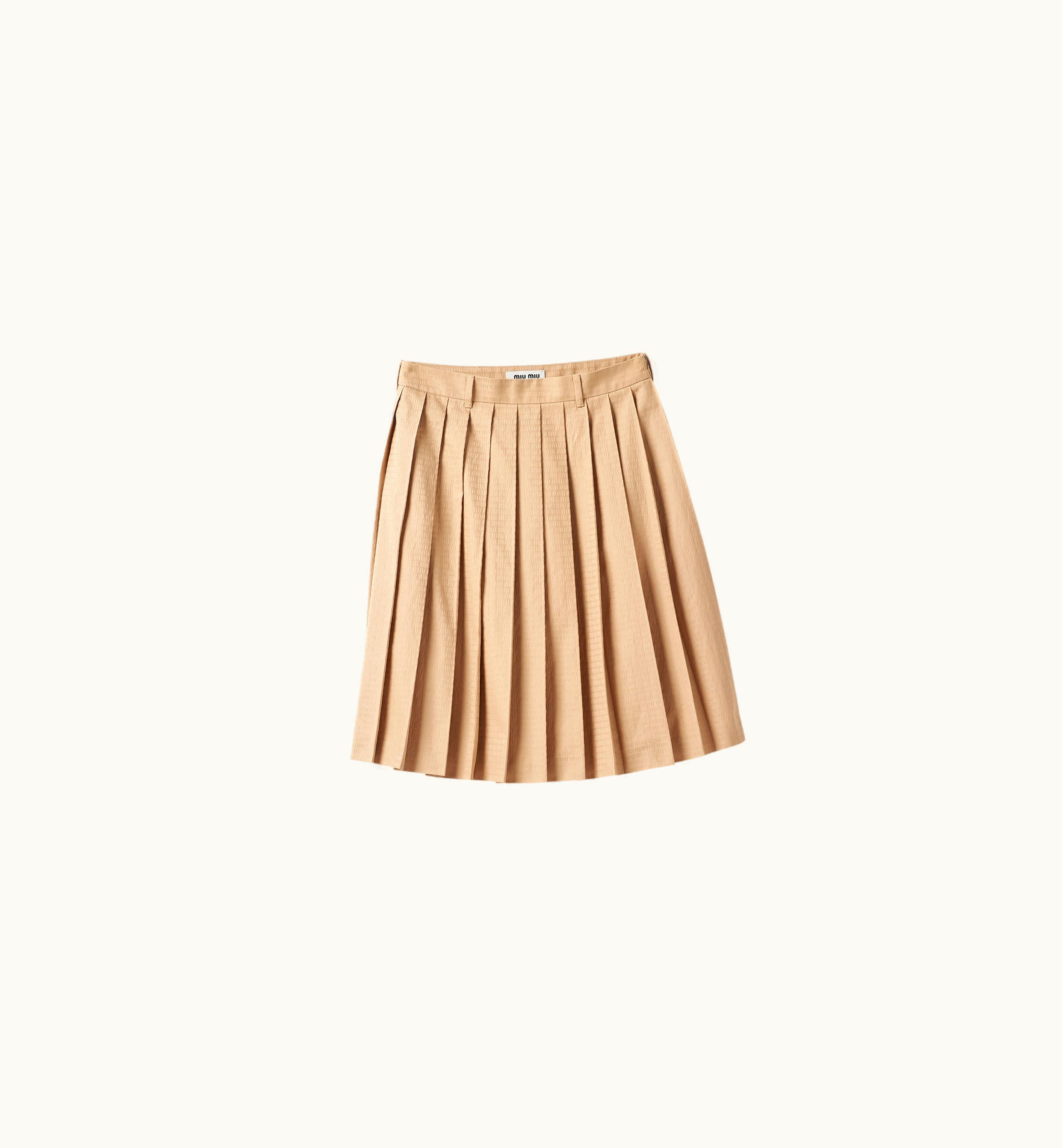 Miu Miu Miu Miu Jacquard Poplin Skirt Cord