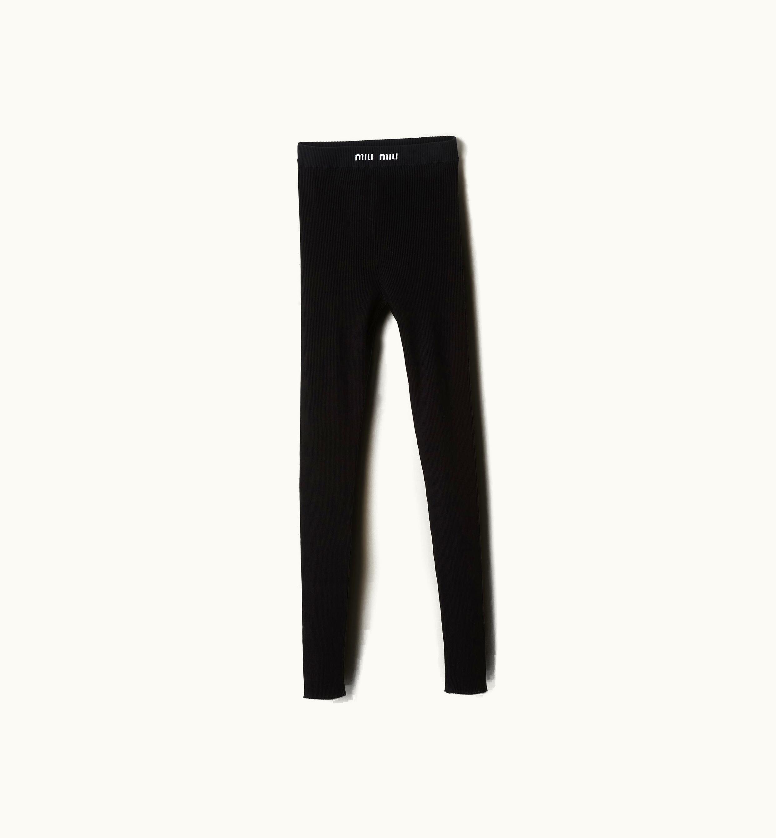 Miu Miu Miu Miu Viscose Pants Black