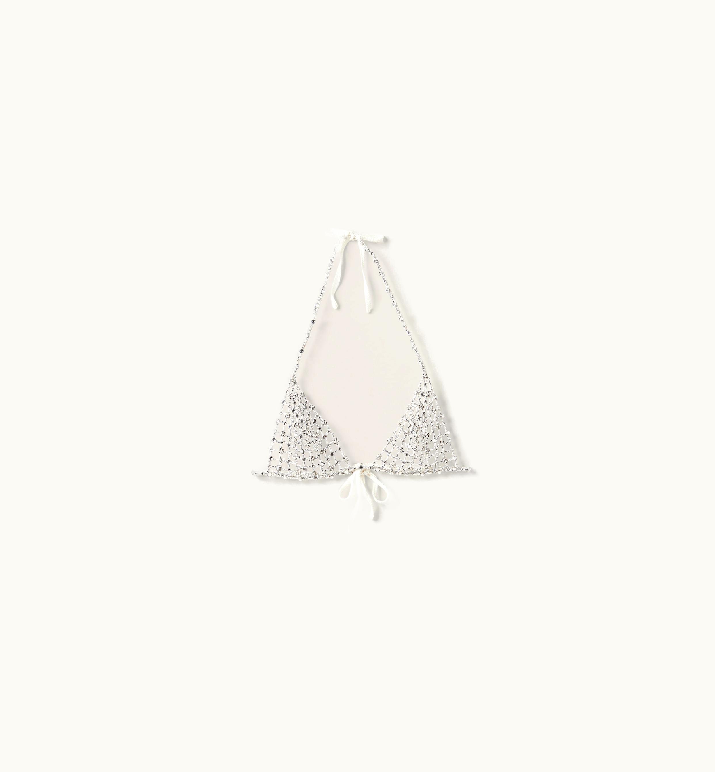 Miu Miu Miu Miu Embroidered Crochet Top White