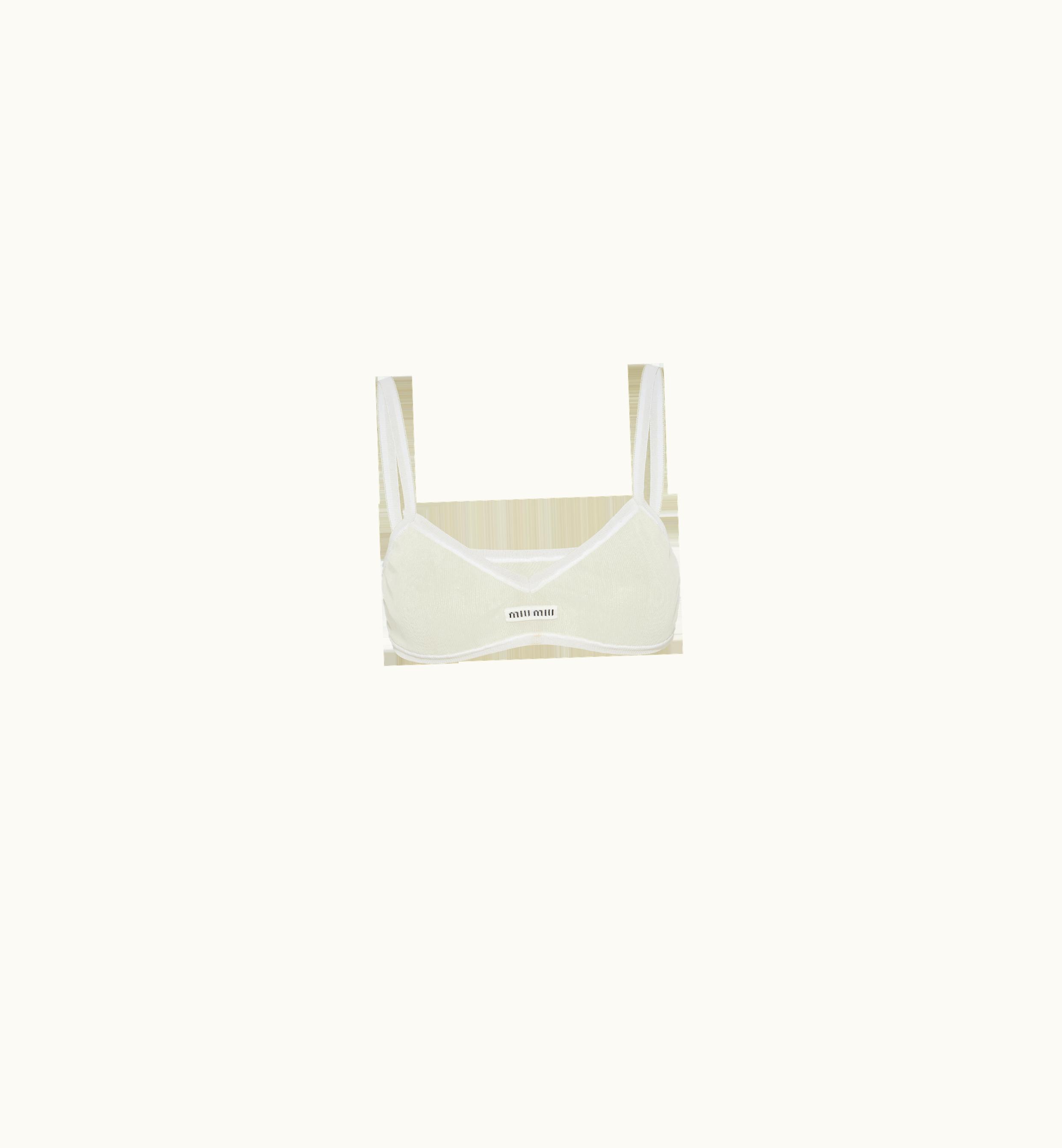 Miu Miu Miu Miu Nylon Bra White
