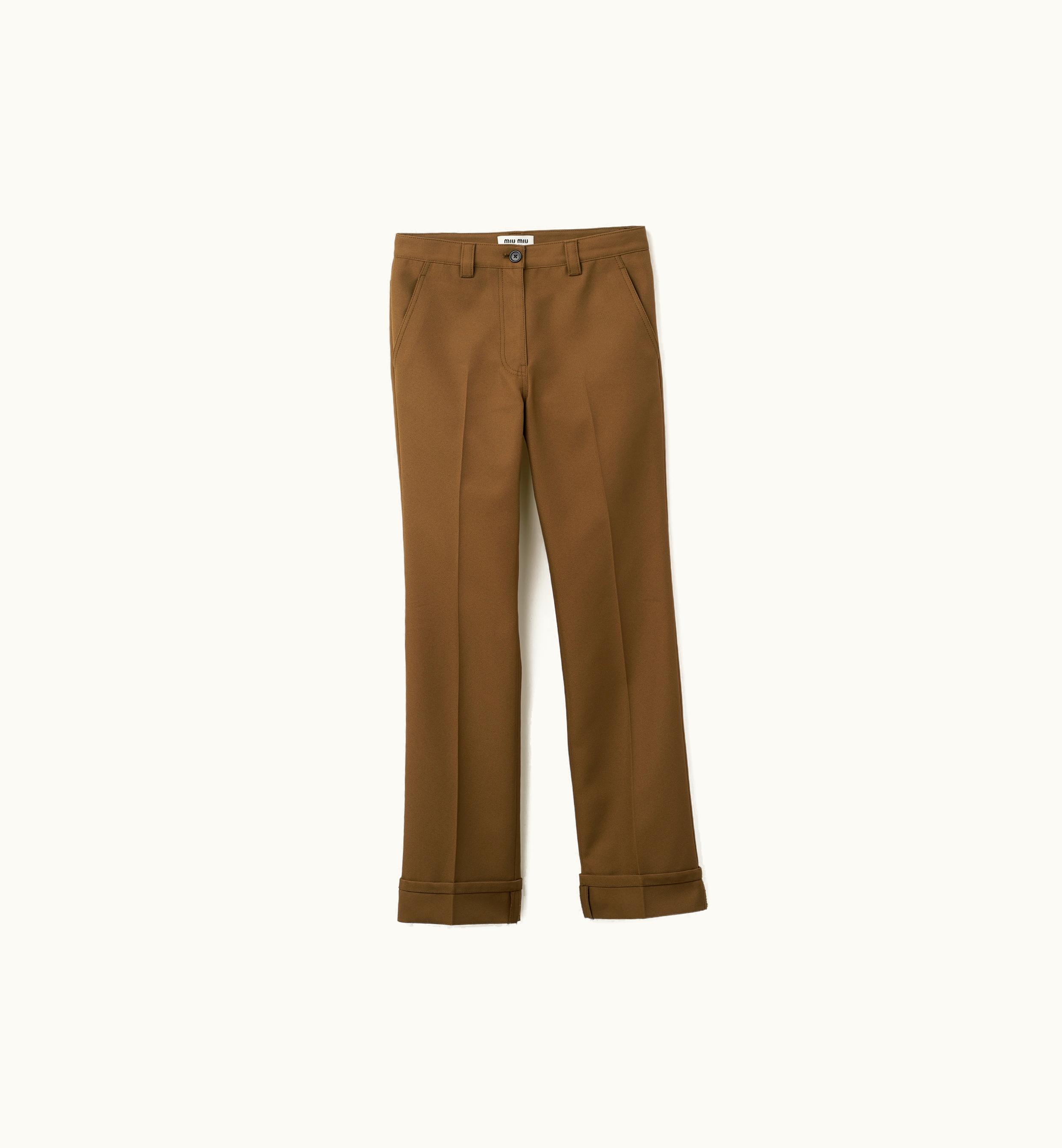 Miu Miu Miu Miu Covert Pants Military Green