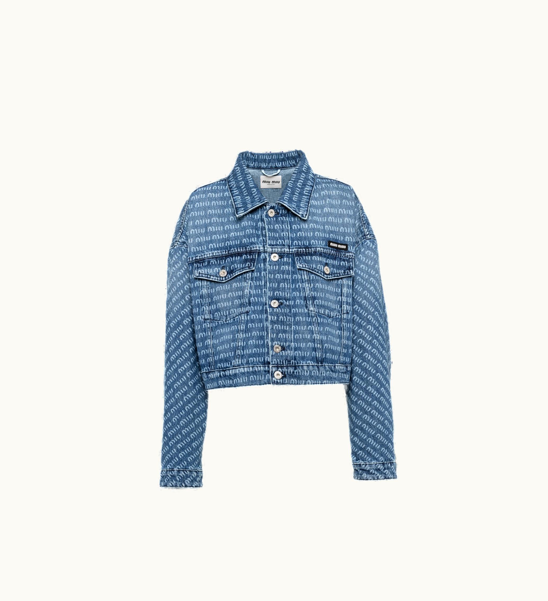 Miu Miu Miu Miu Denim Blouson Jacket Navy GWB137_1226_F0008_S_231